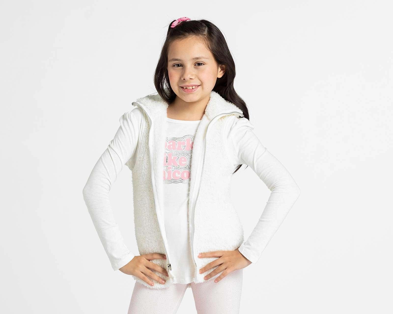 Playera y Chaleco Girls Attitude para Niña