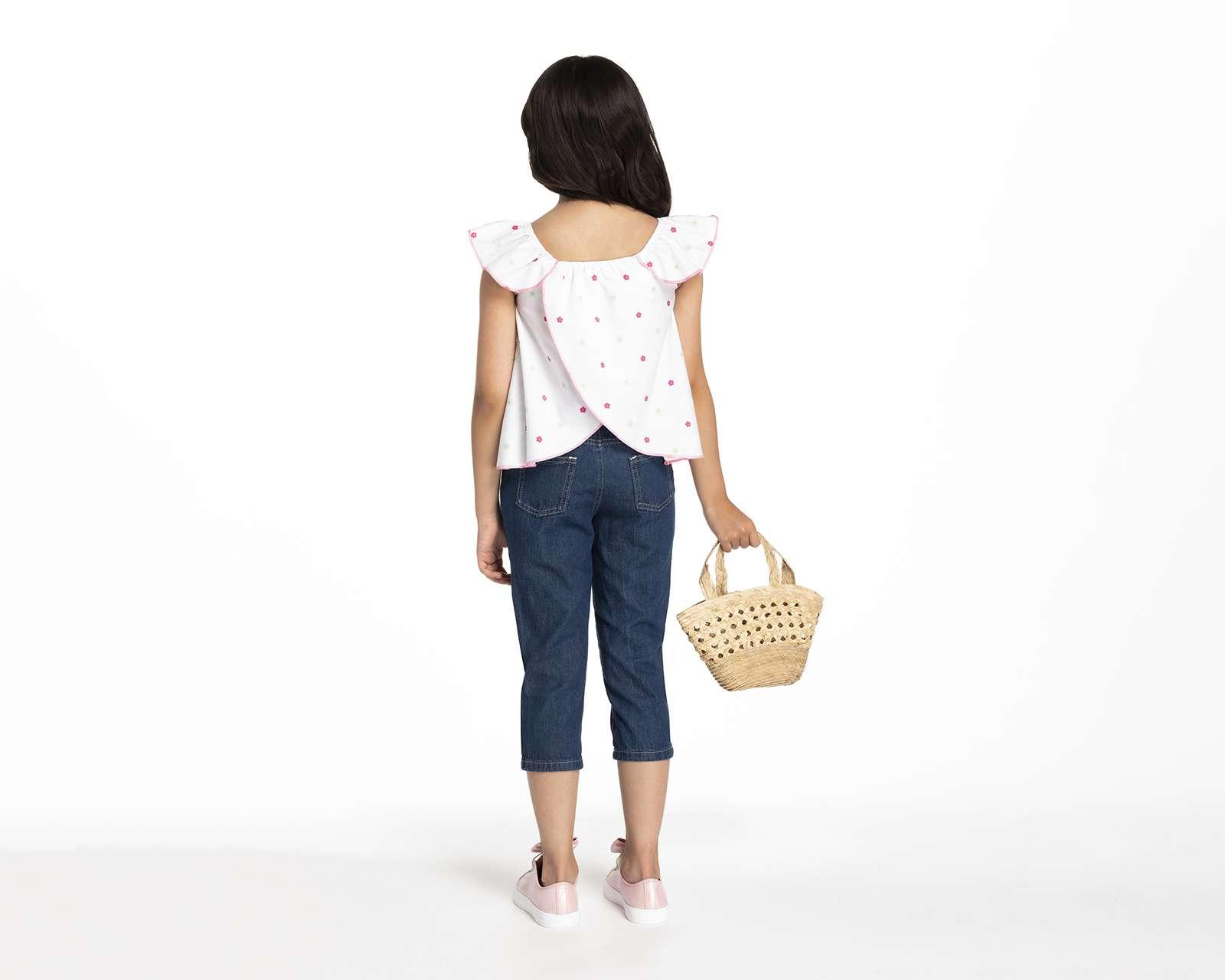 Foto 4 pulgar | Foto 3 | Pantalón y Blusa con Bolsa Chague para Niña