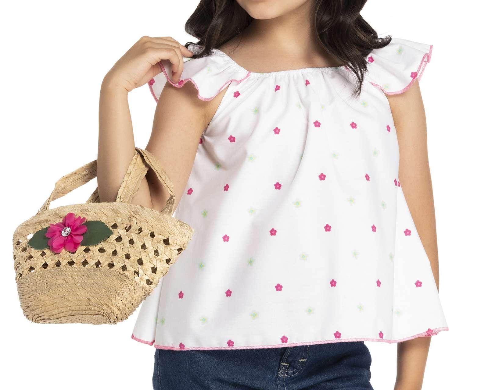 Foto 5 pulgar | Foto 4 | Pantalón y Blusa con Bolsa Chague para Niña