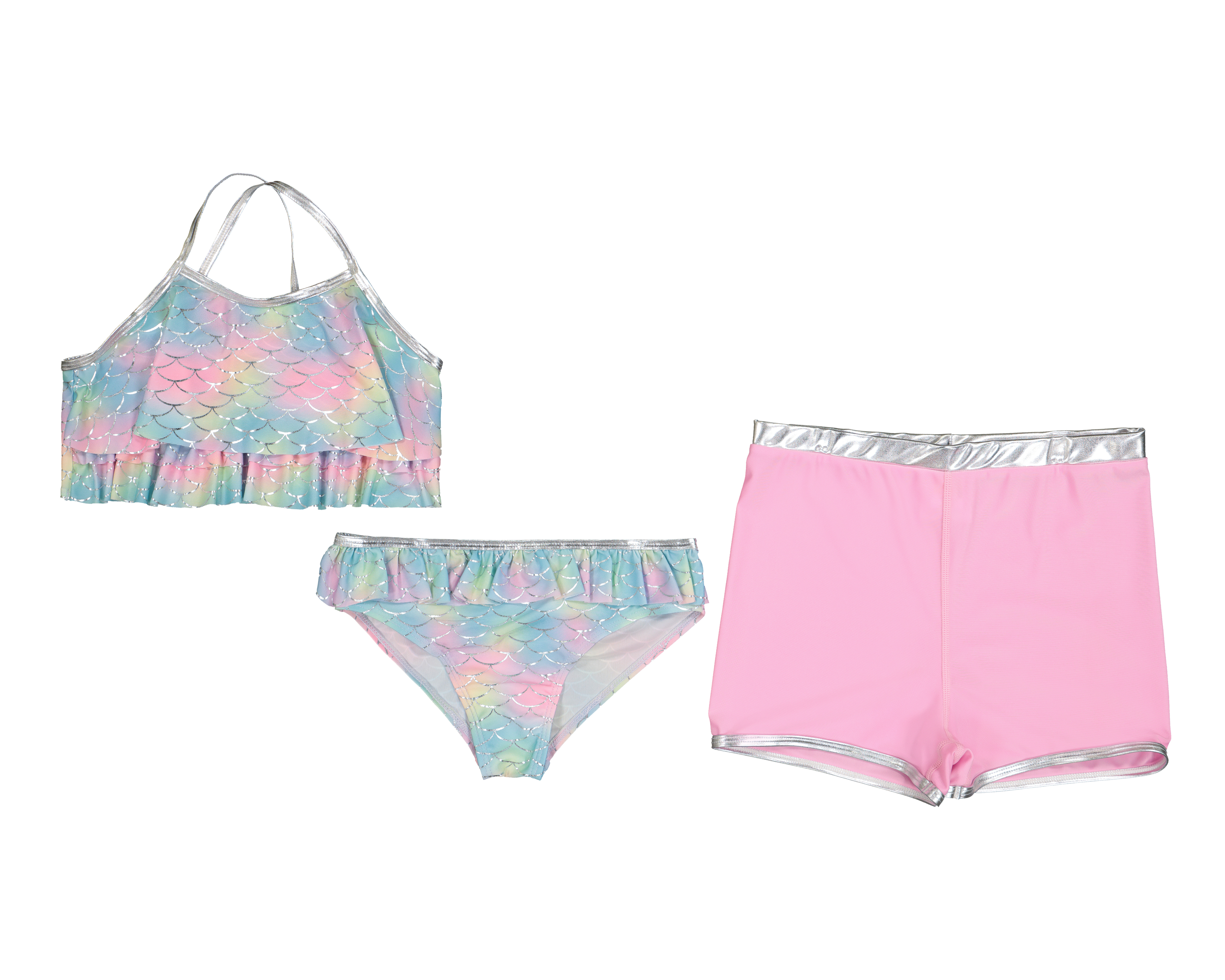 Foto 2 pulgar | Foto 1 | Traje de Baño Rio Beach con Estampado Tie-Dye para Niña 3 Piezas