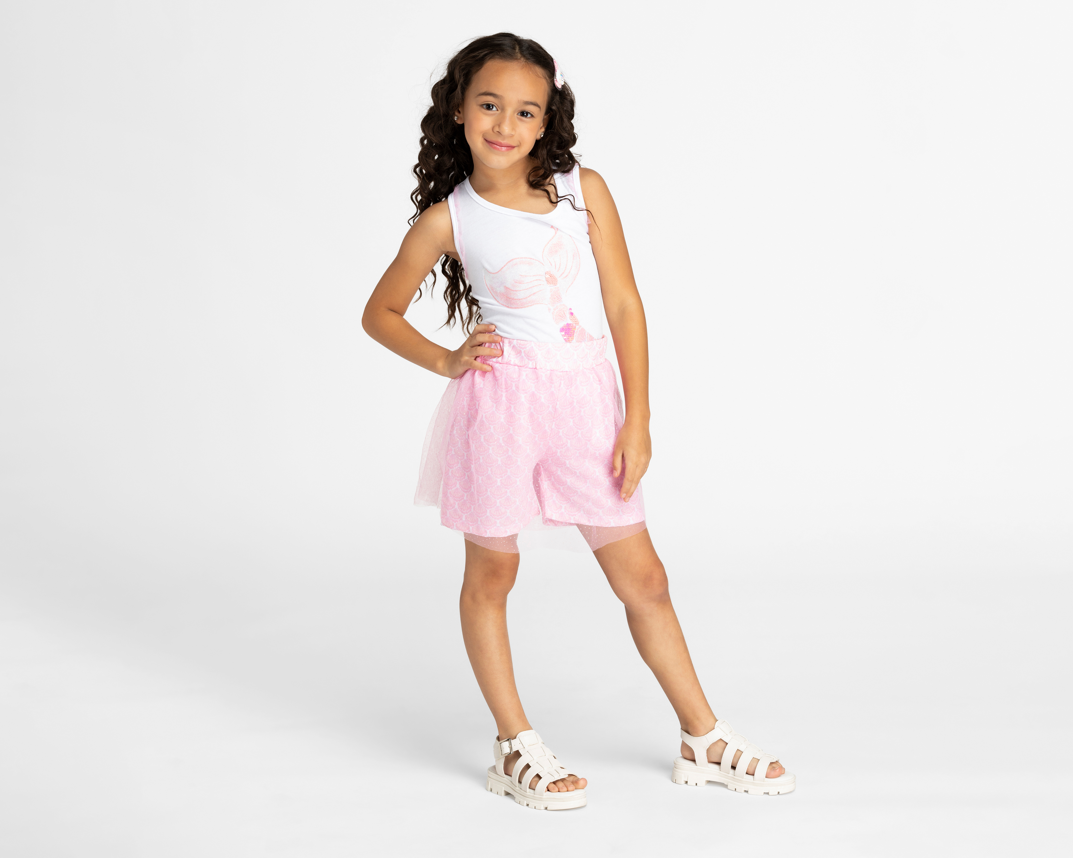 Conjunto con Short Girls Attitude para Niña 2 Piezas
