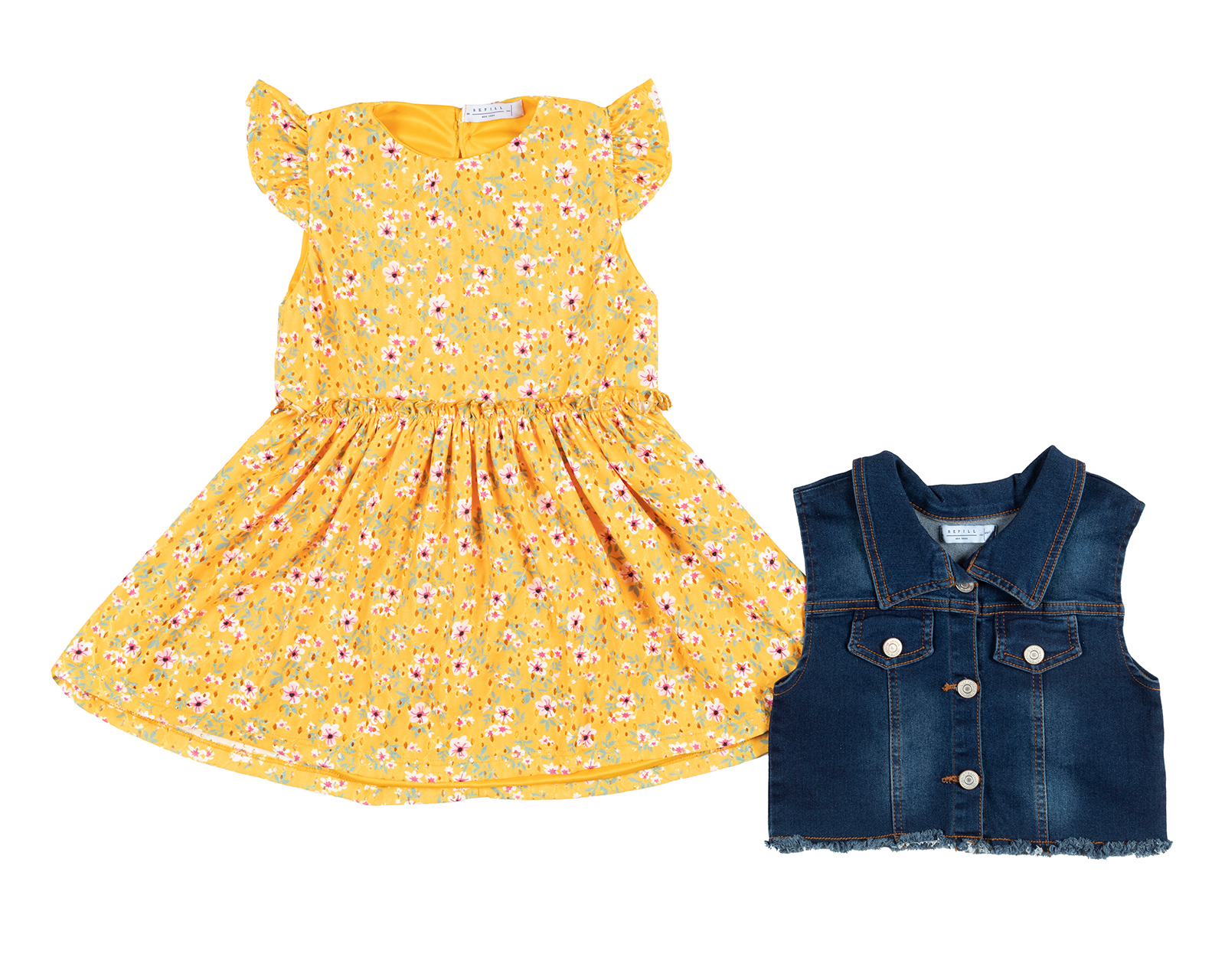 Vestido y Chaleco Refill para Niña