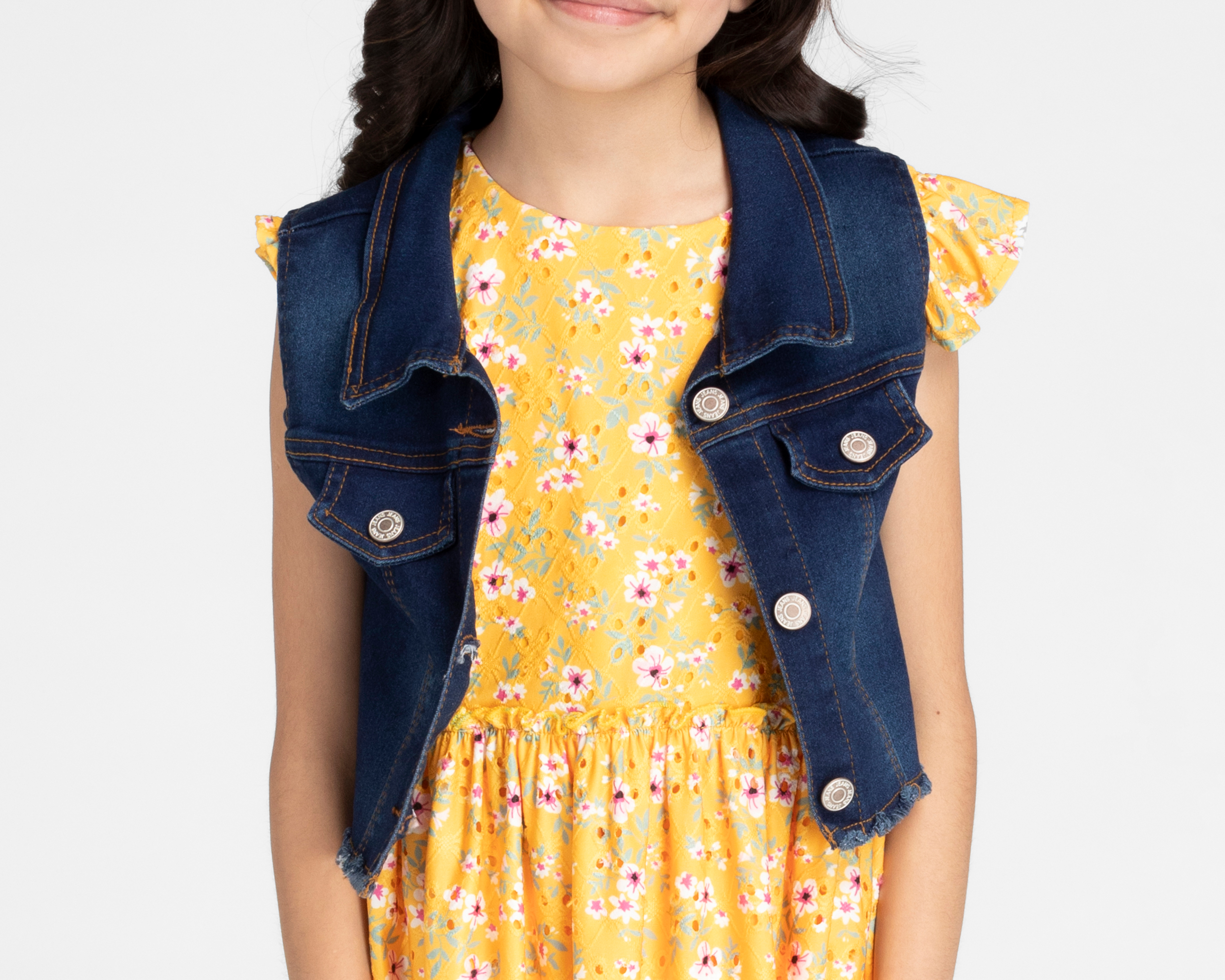 Foto 6 pulgar | Foto 5 | Vestido y Chaleco Refill para Niña