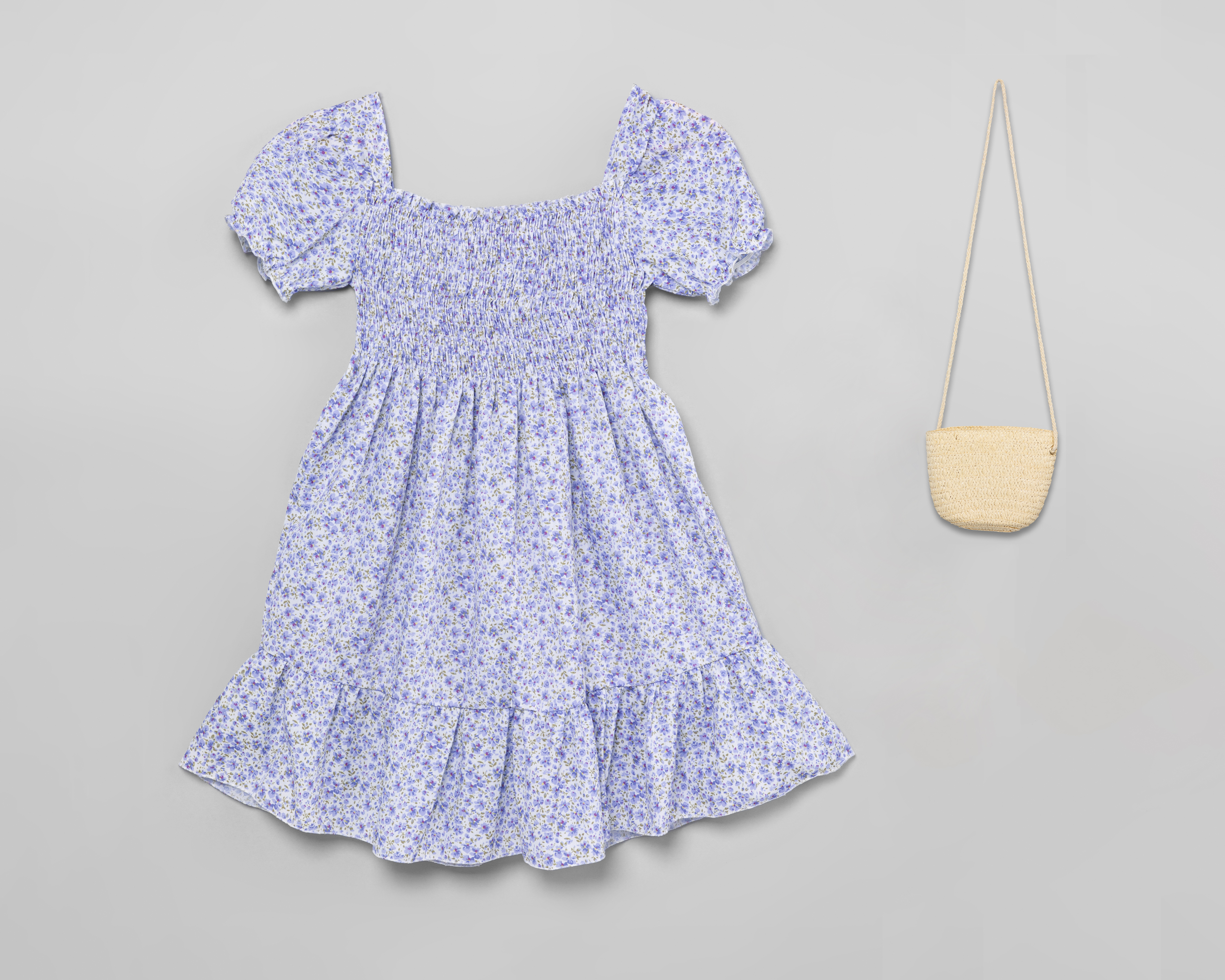 Foto 3 pulgar | Foto 2 | Vestido Azul Refill para Niña con Bolsa