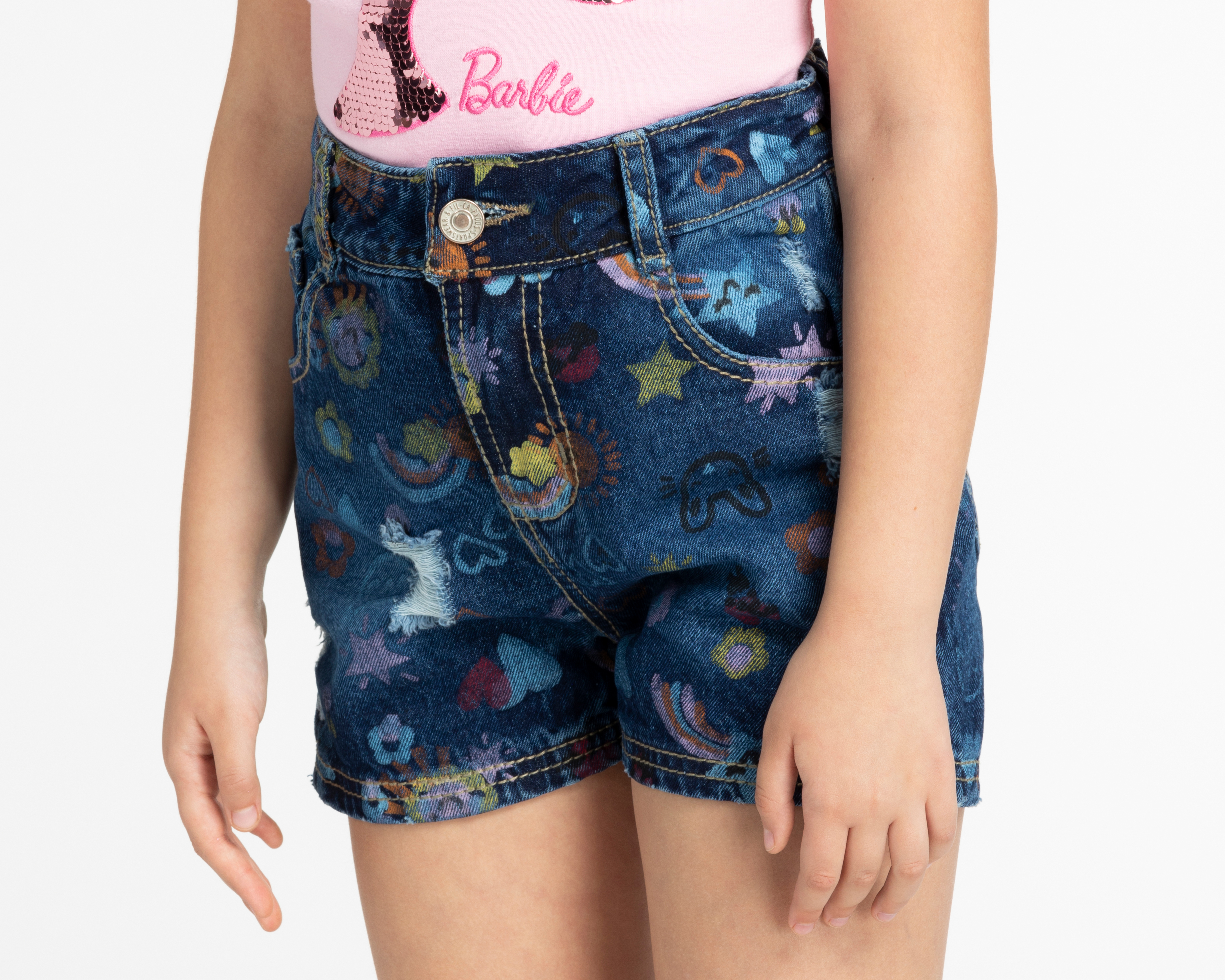 Foto 4 pulgar | Foto 3 | Short de Mezclilla Girls Attitude para Niña