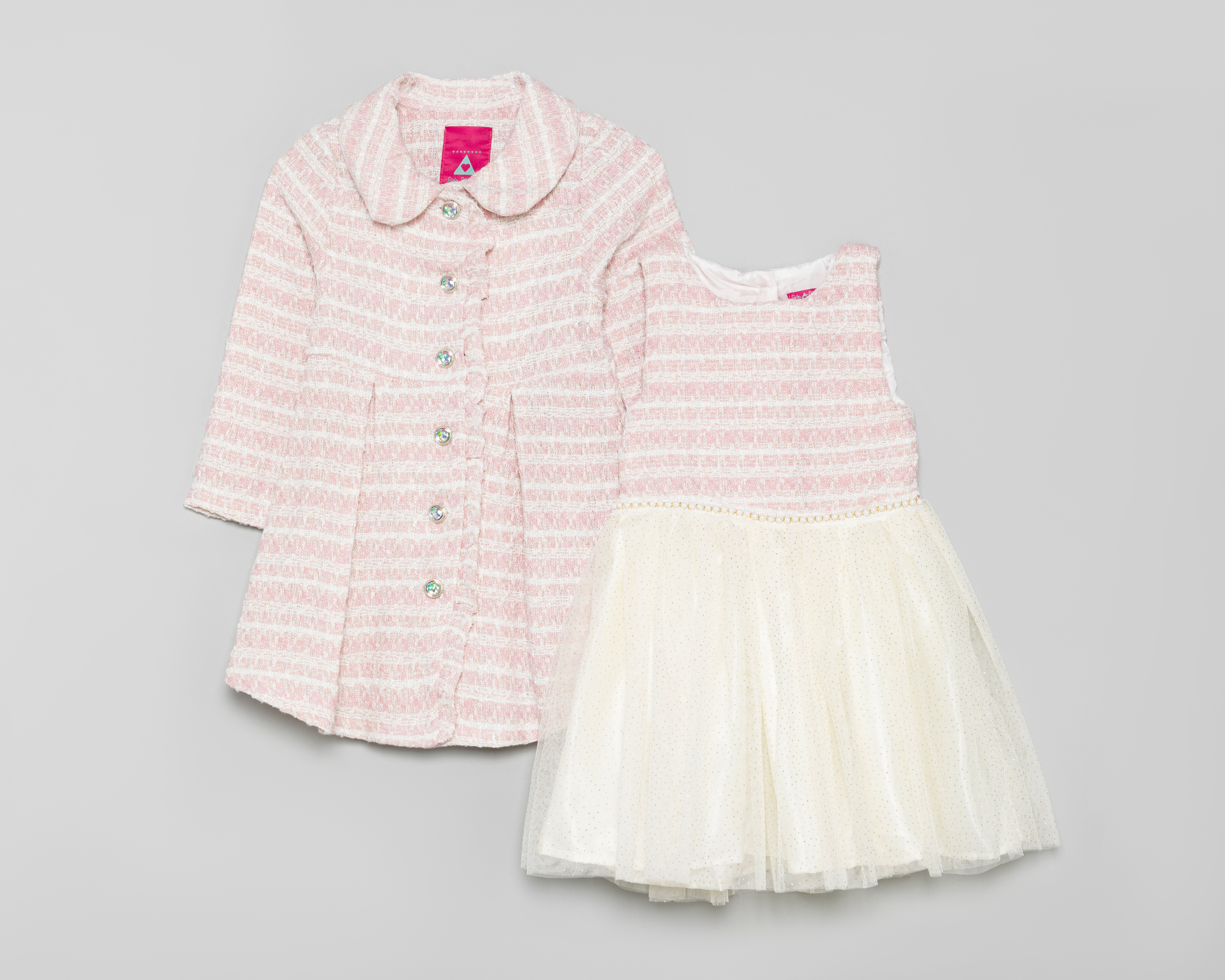 Vestido Rosa Girls Attitude para Niña con Abrigo