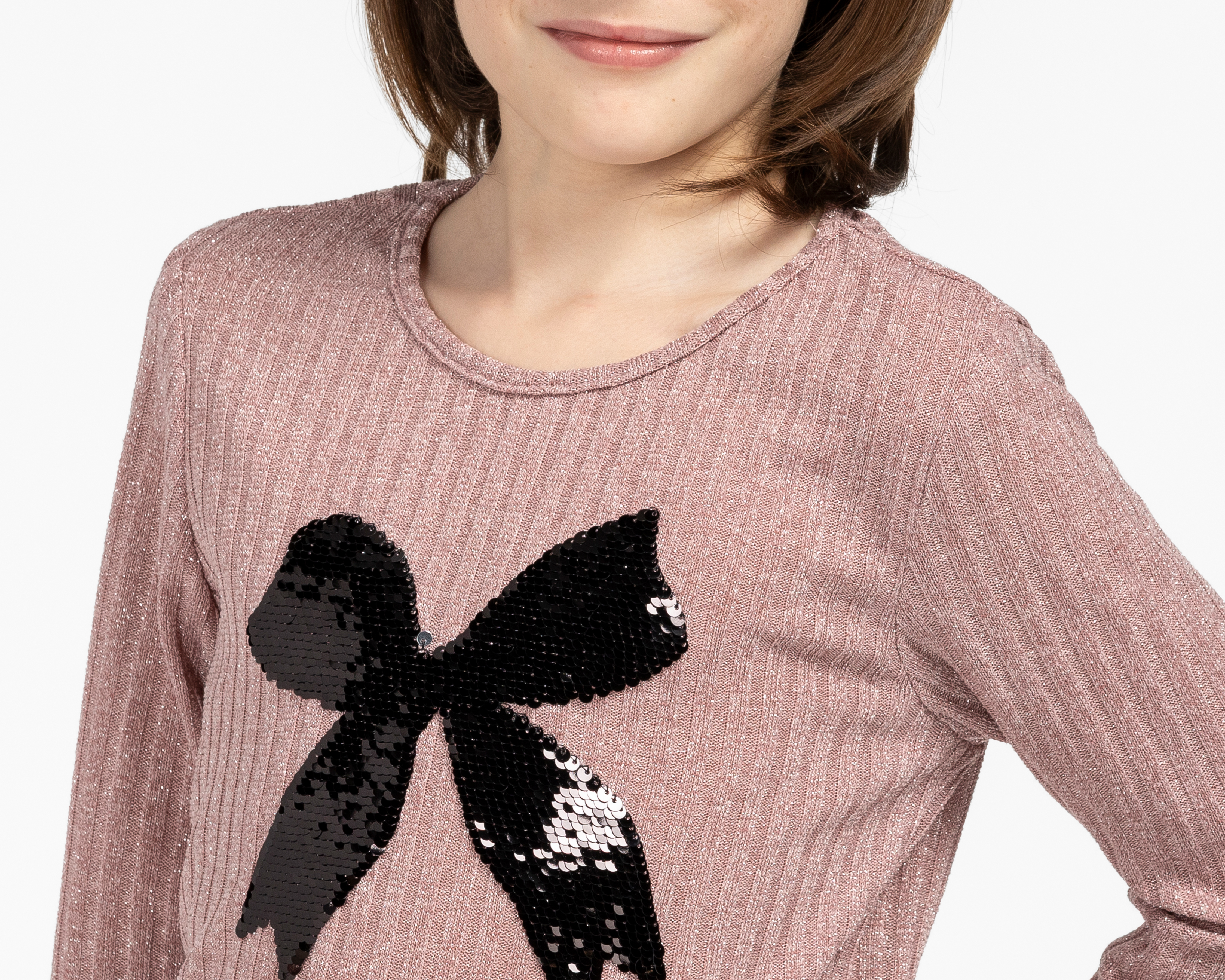 Foto 4 | Foto 4 | Playera de Cuello Redondo Rosa Girls Atttitude para Niña