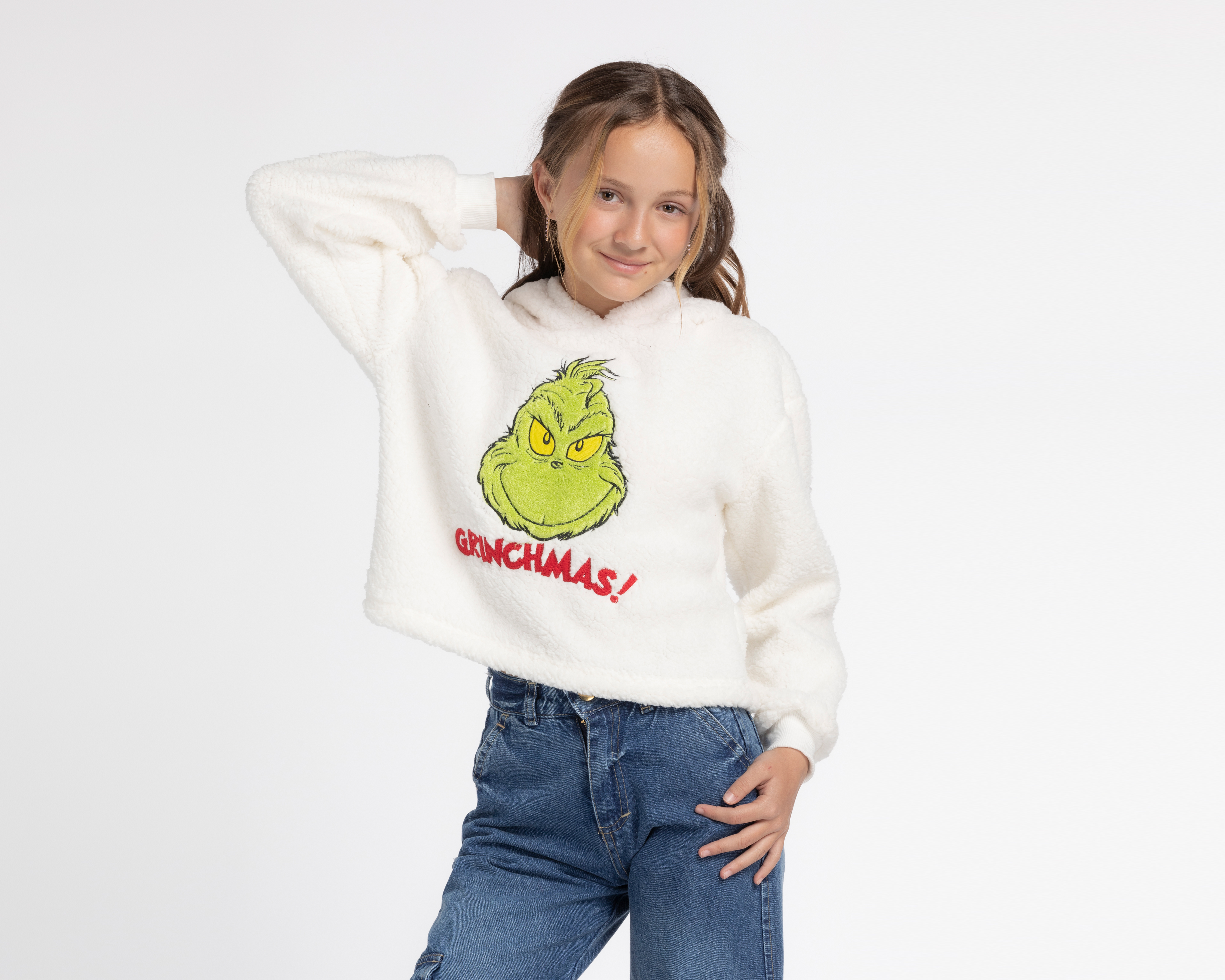 Foto 2 pulgar | Foto 1 | Sudadera Dr. Seuss Grinch con Gorro Juvenil