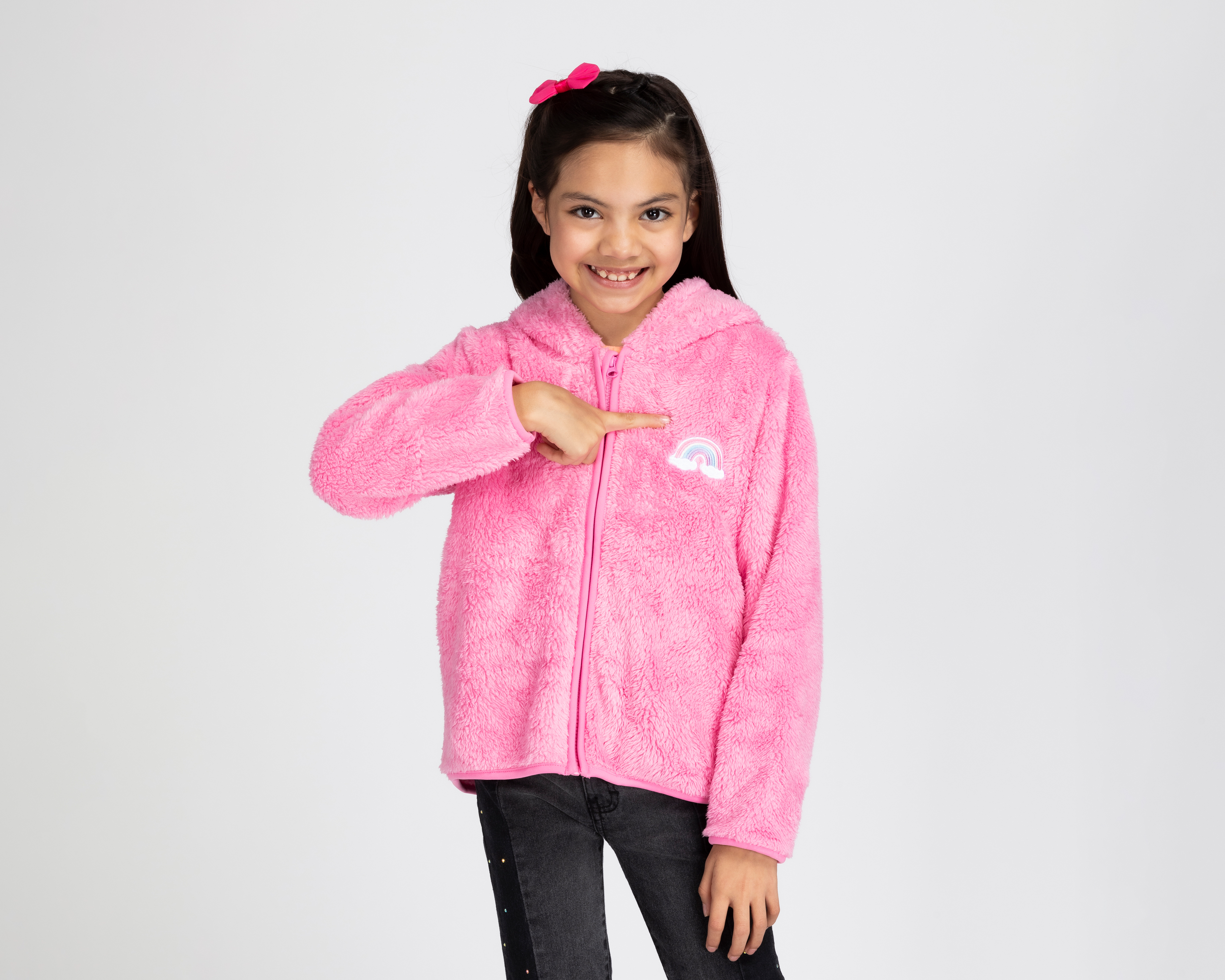 Foto 2 pulgar | Foto 1 | Sudadera Refill con Gorro para Niña