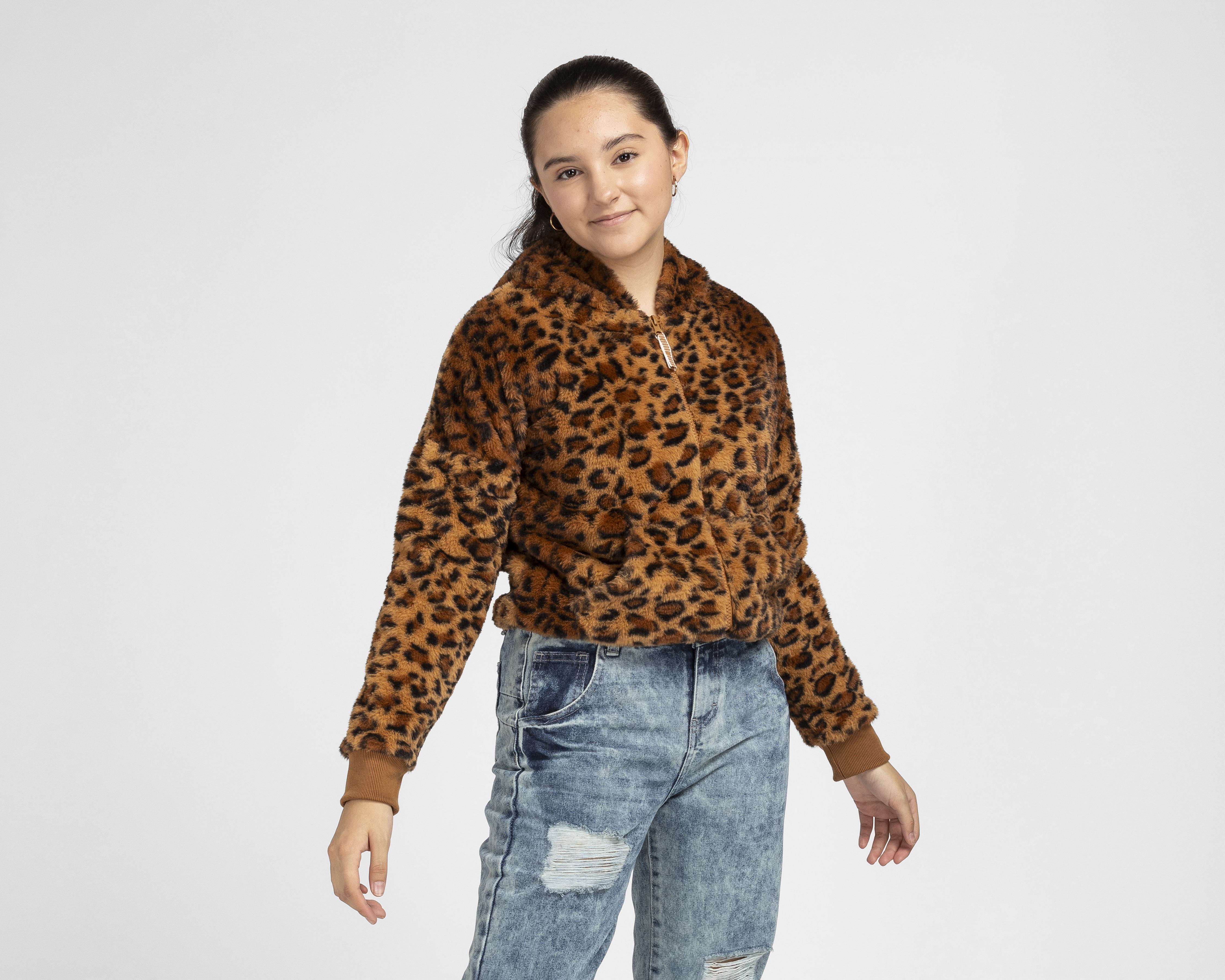 Chamarra Girls Attitude con Gorro Juvenil