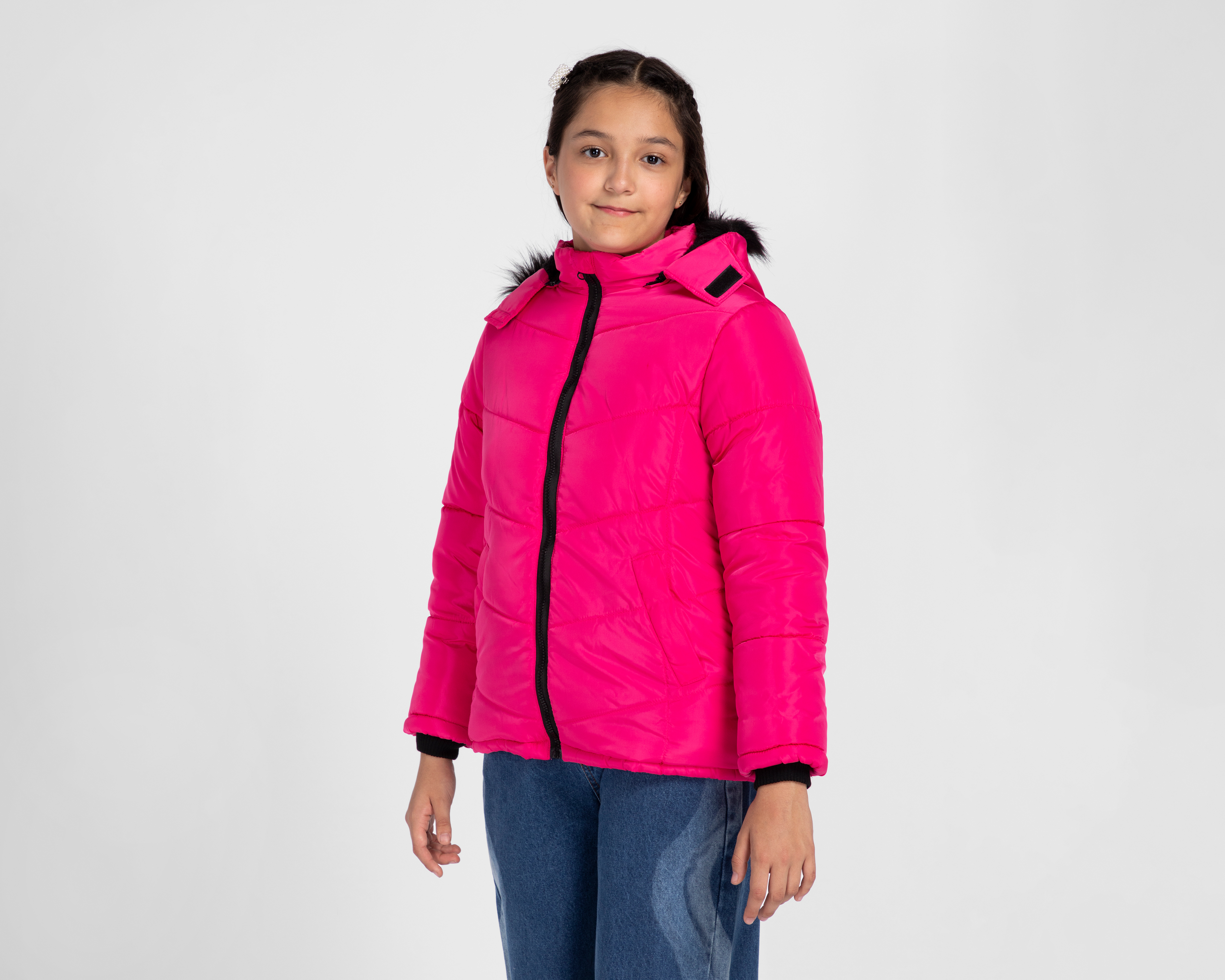 Foto 1 | Foto 1 | Chamarra Girls Attitude con Gorro para Niña