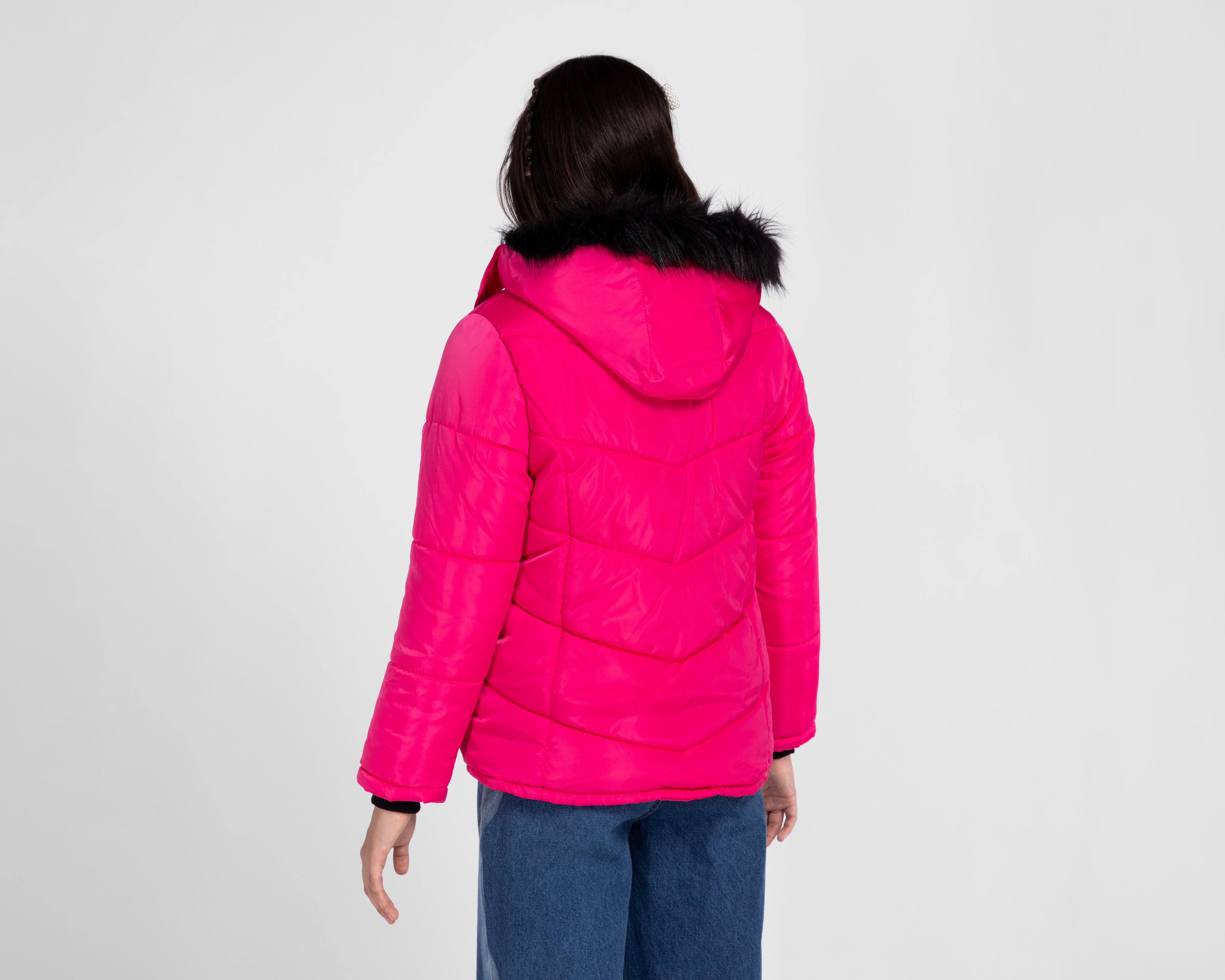 Foto 4 pulgar | Foto 3 | Chamarra Girls Attitude con Gorro para Niña