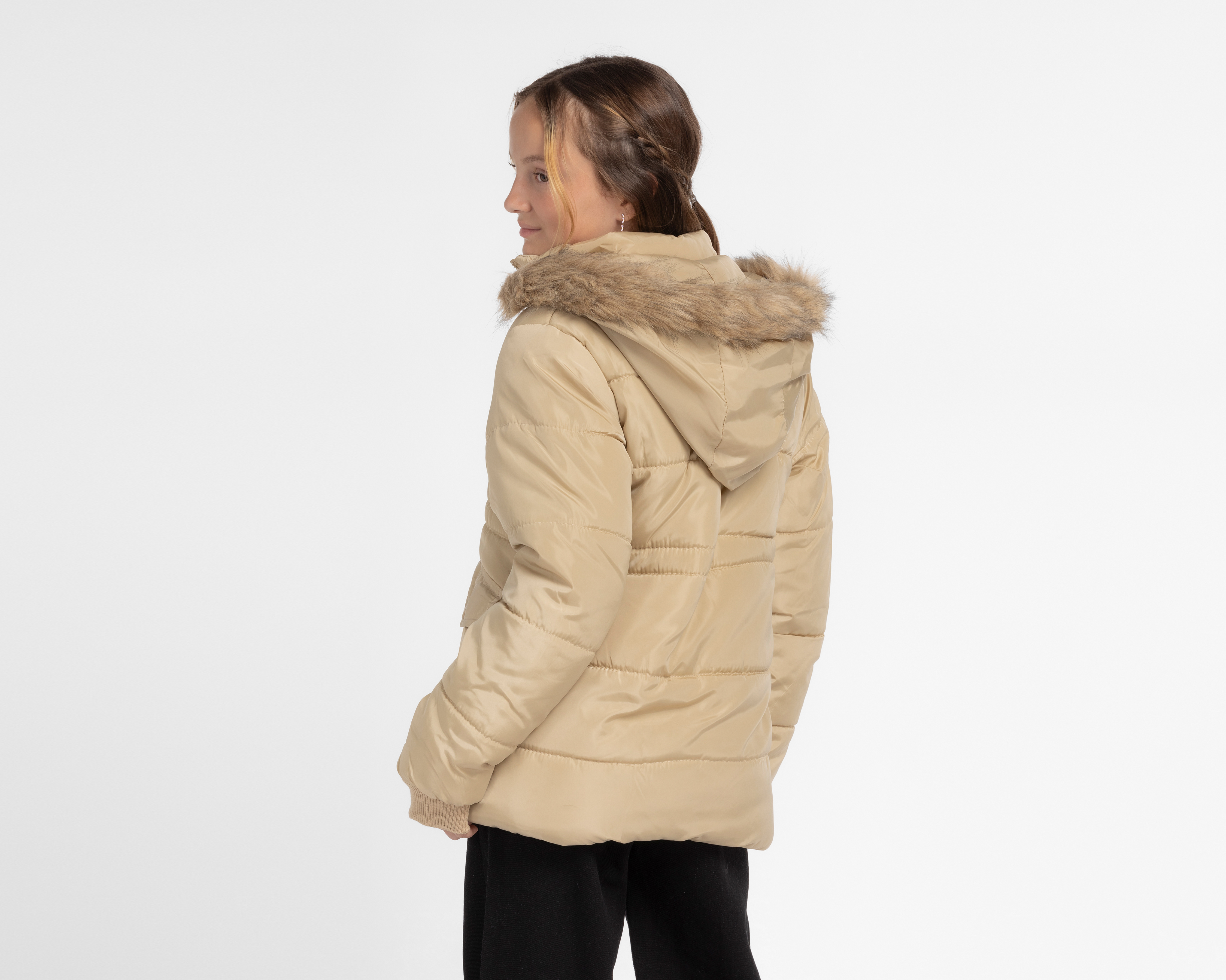 Foto 3 pulgar | Foto 2 | Chamarra Refill Con Gorro Juvenil