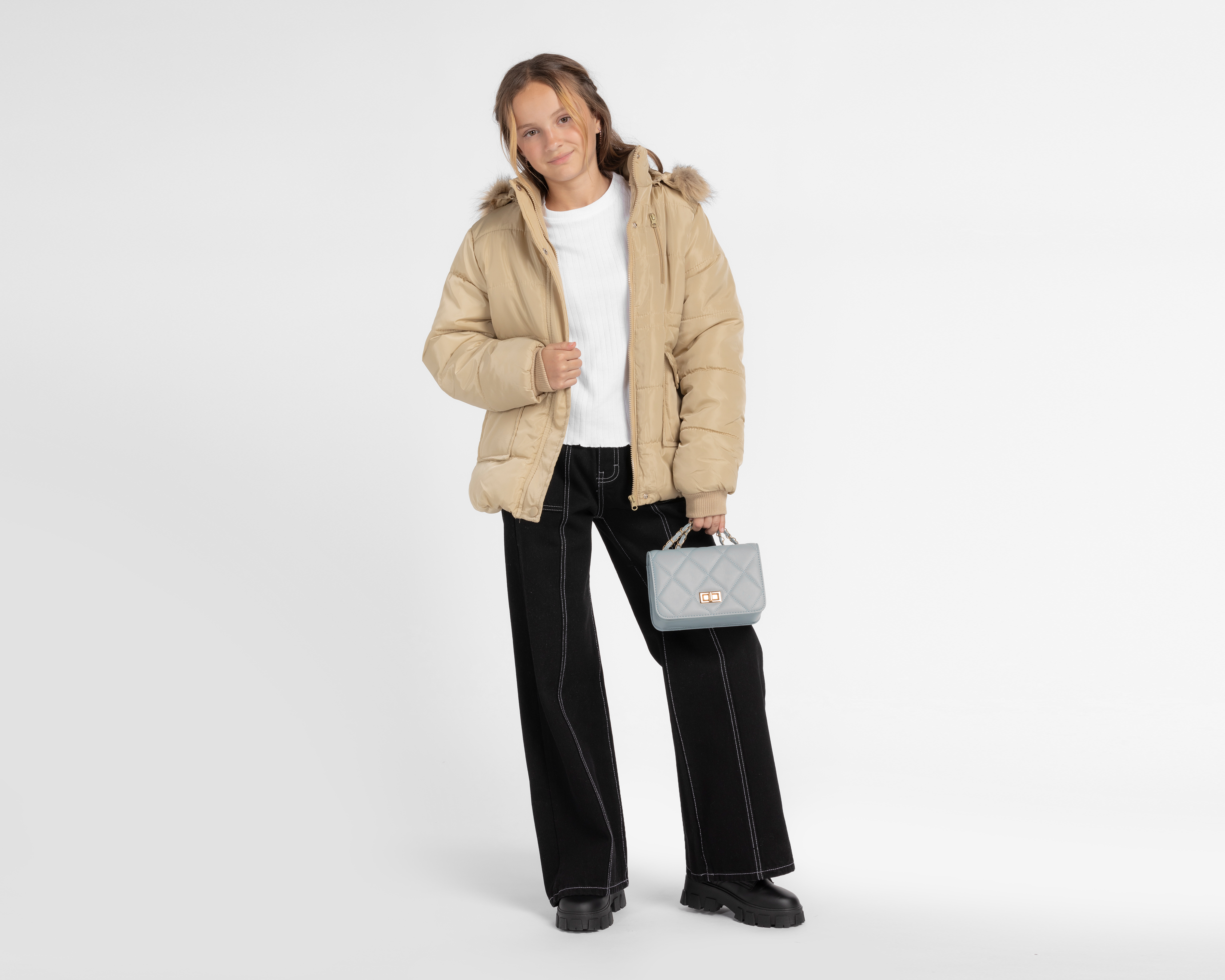 Foto 4 pulgar | Foto 3 | Chamarra Refill Con Gorro Juvenil