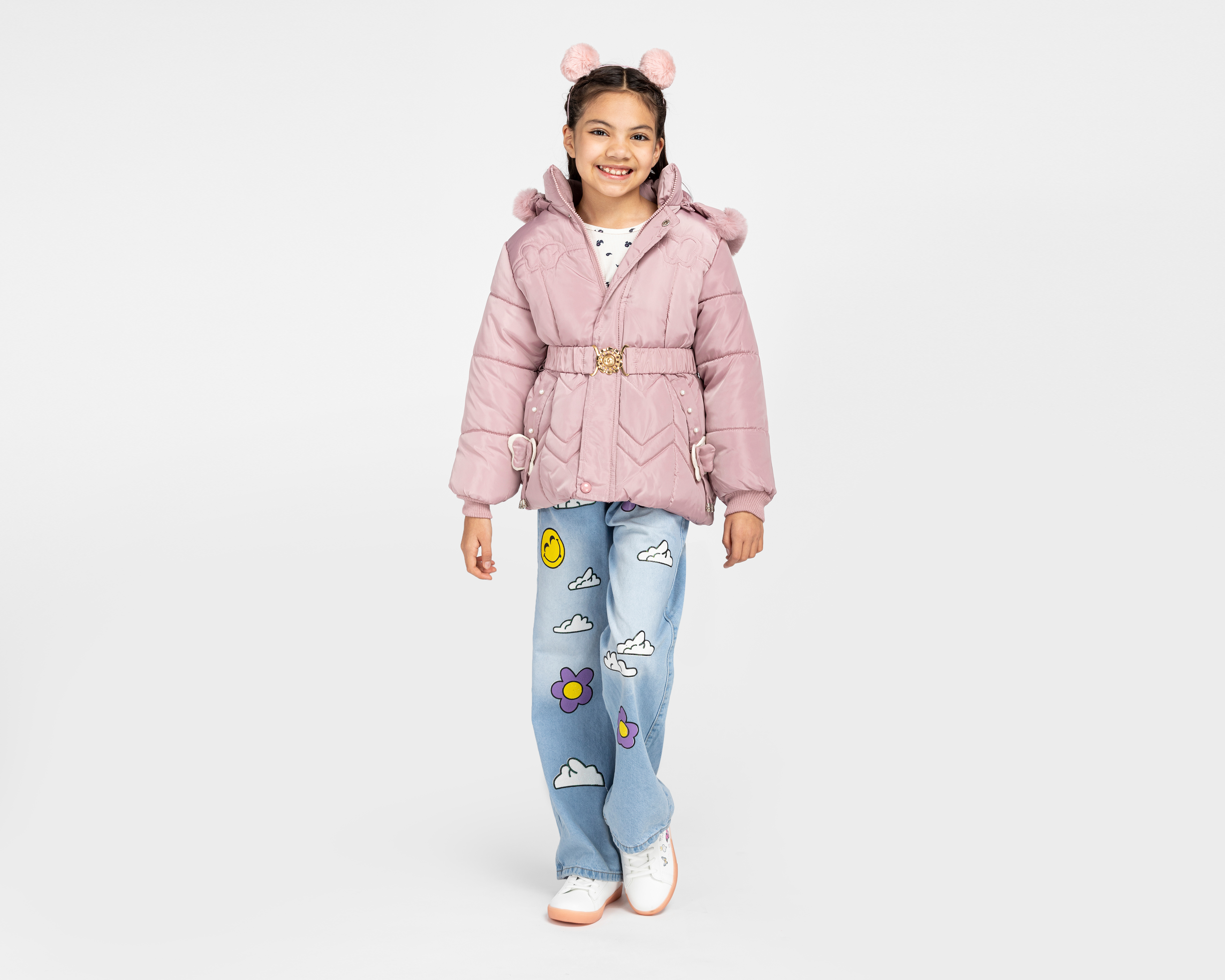 Foto 4 pulgar | Foto 3 | Chamarra Girls Attitude con Gorro para Niña