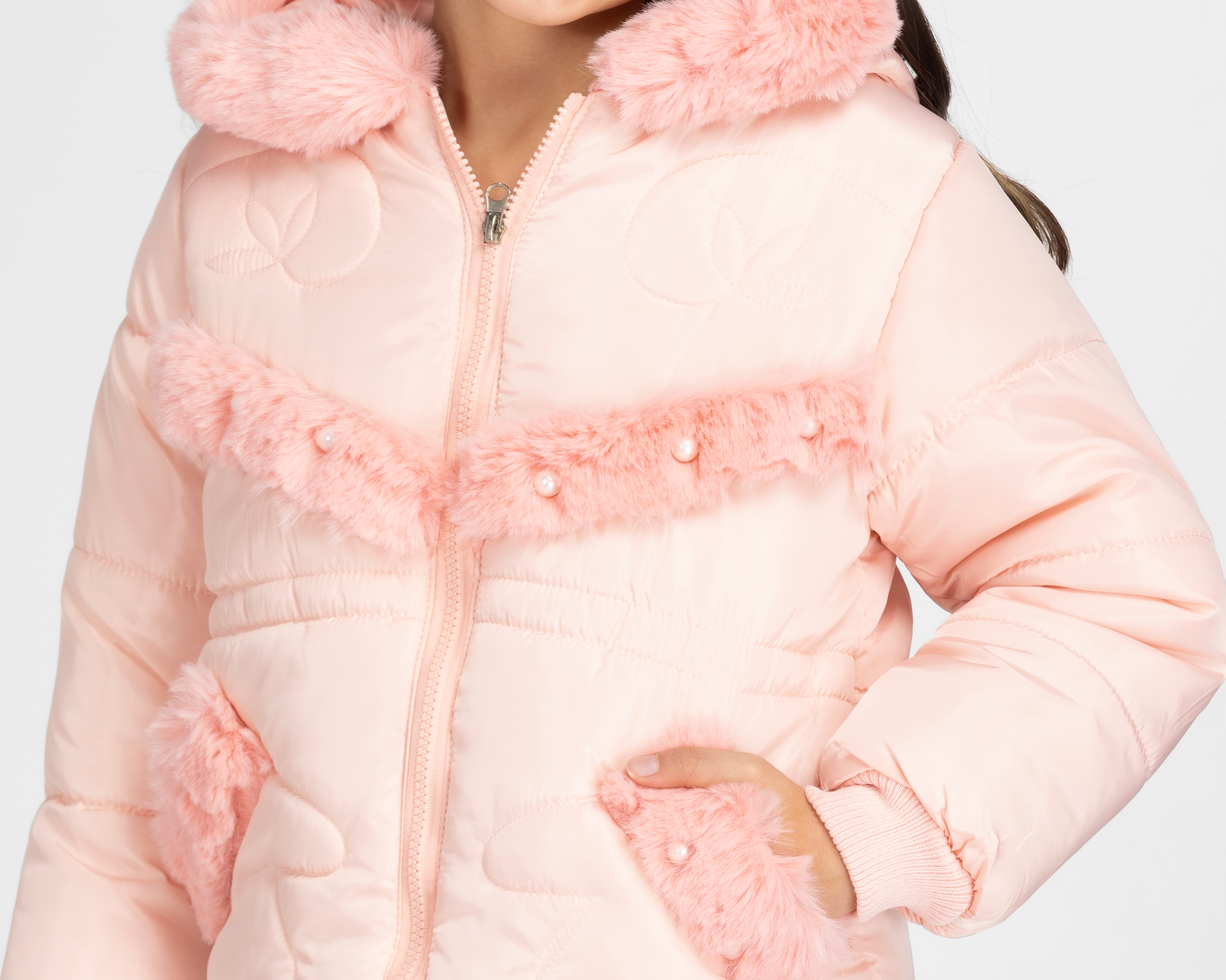 Foto 4 pulgar | Foto 3 | Chamarra Girls Attitude con Capucha para Niña