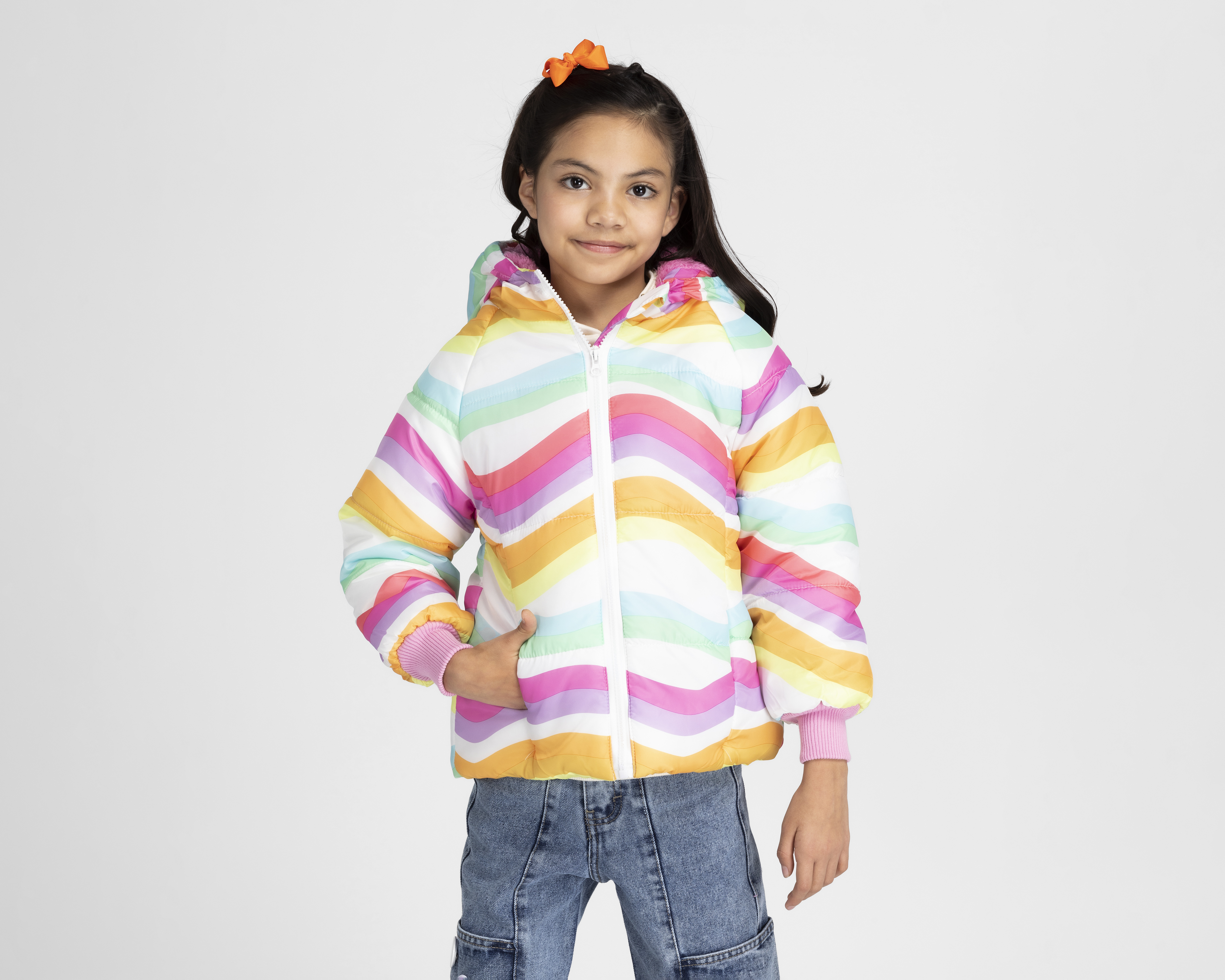 Foto 2 pulgar | Foto 1 | Chamarra Girls Attitude con Gorro para Niña