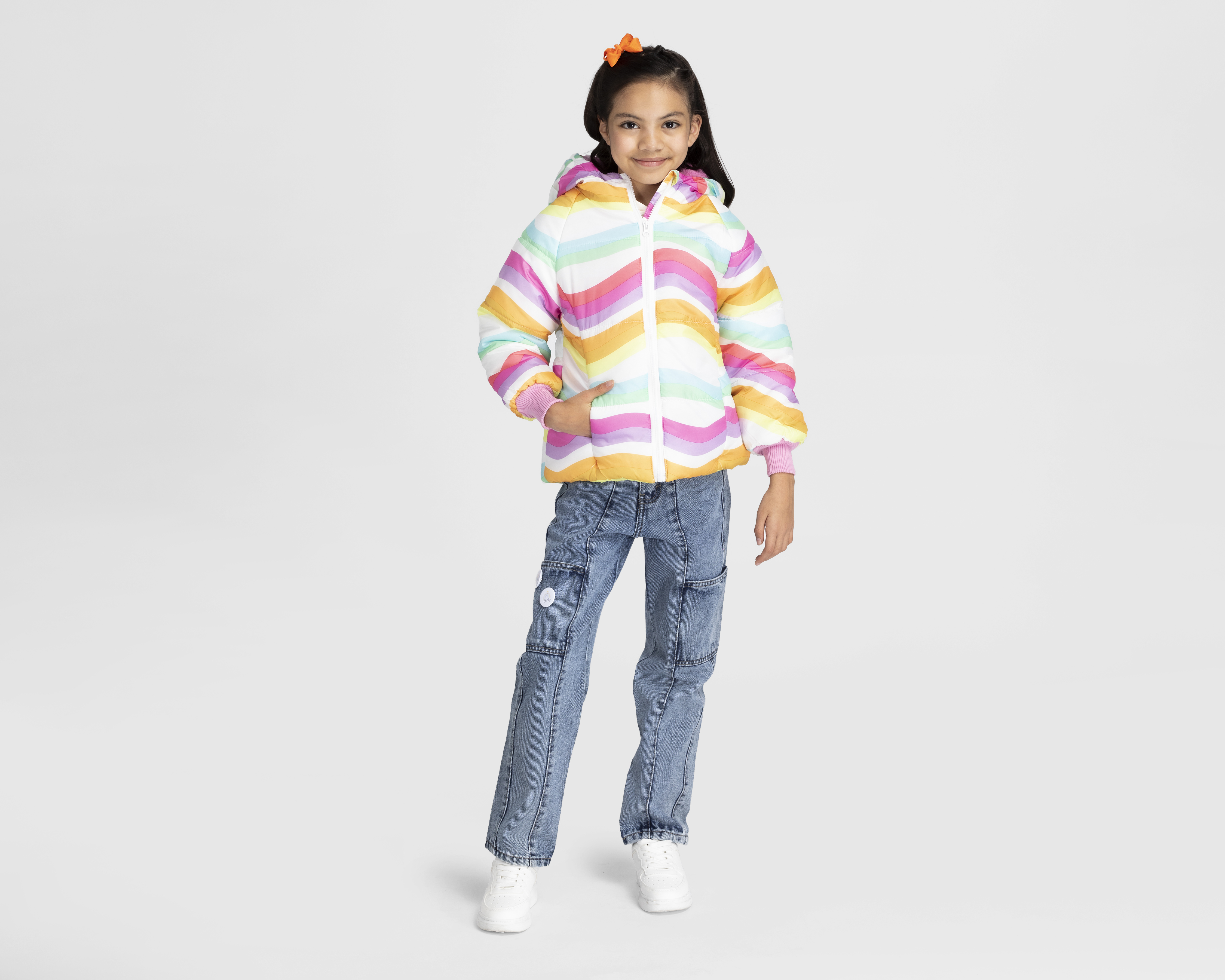 Foto 3 | Foto 3 | Chamarra Girls Attitude con Gorro para Niña