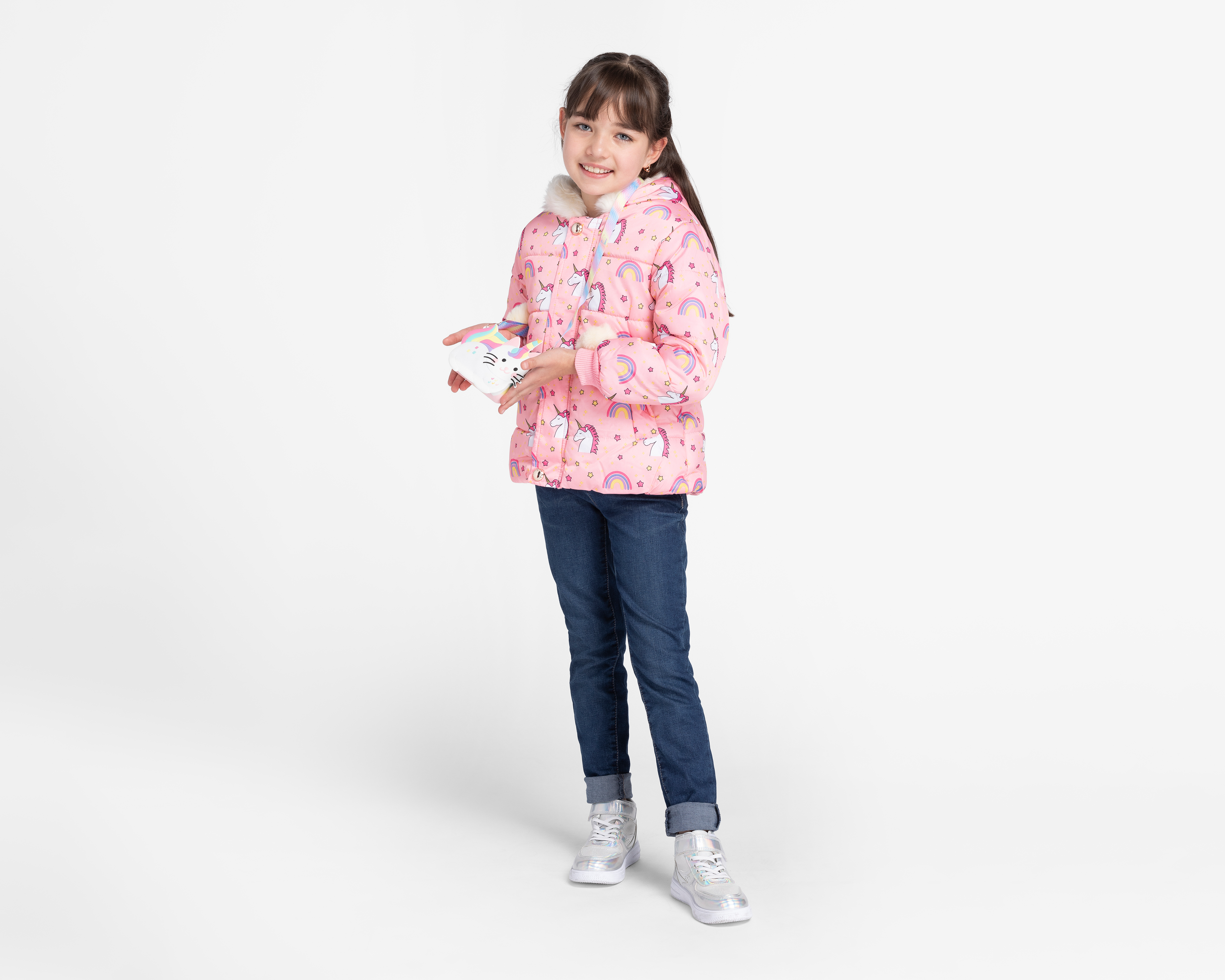 Foto 4 pulgar | Foto 3 | Chamarra Girls Attitude con Capucha para Niña