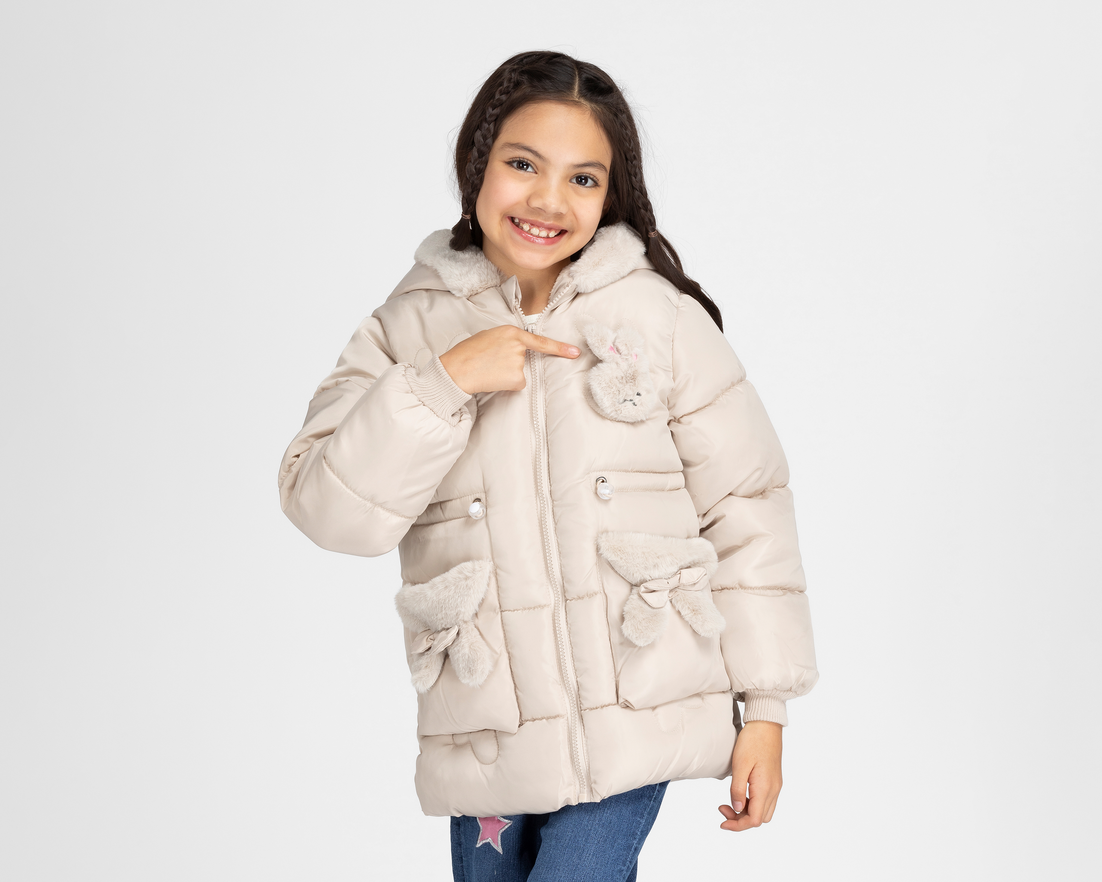 Foto 2 pulgar | Foto 1 | Chamarra Girls Attitude para Niña