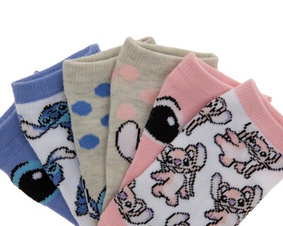 Foto 3 | Foto 3 | Calcetas Invisibles Disney Lilo & Stitch para Niña 6 Pares