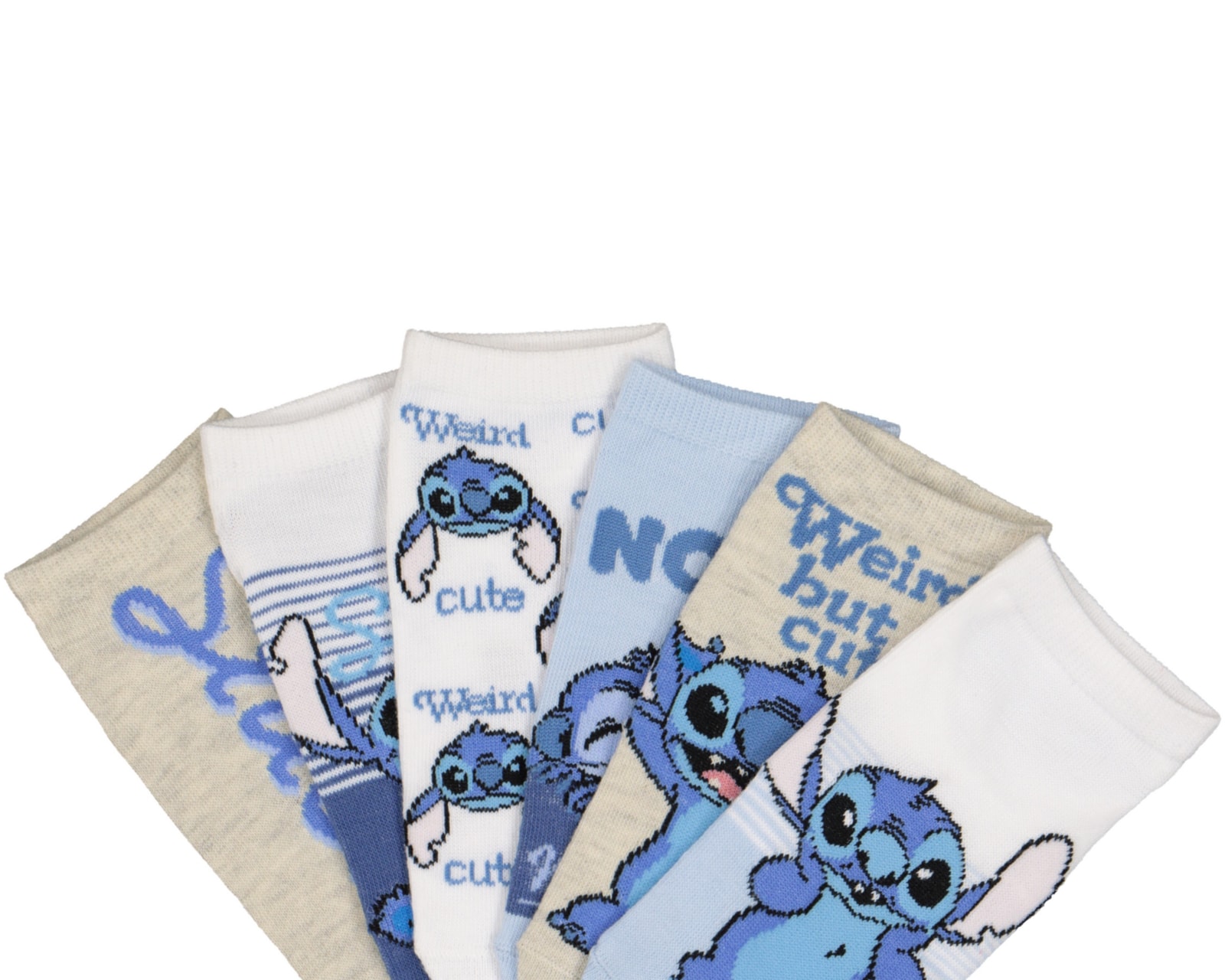 Foto 2 | Foto 2 | Calcetas Tines Disney Lilo & Stitch para Niña 6 Pares