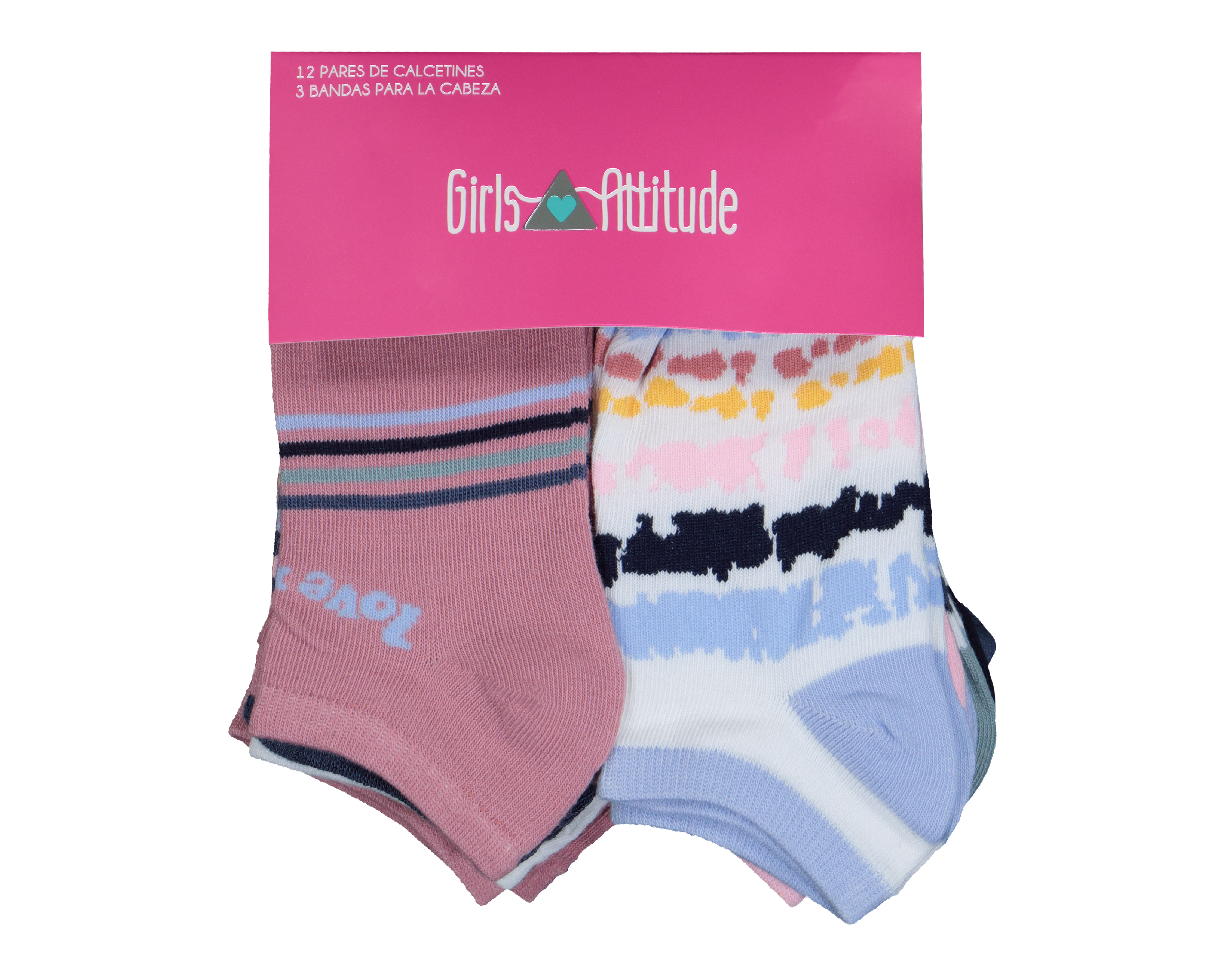 Foto 4 | Foto 4 | Calcetas Tines Girls Attitude para Niña 12 Pares