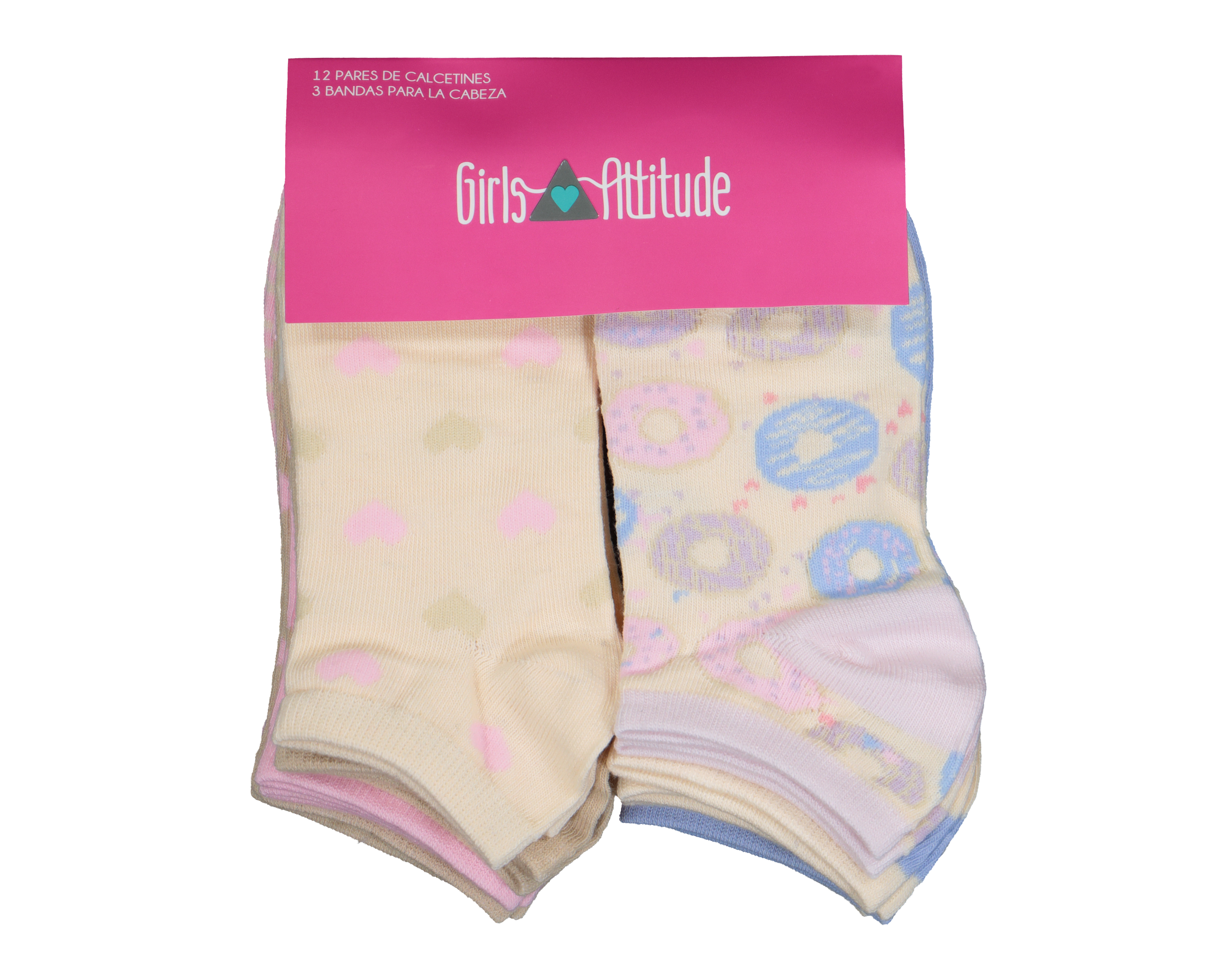 Foto 4 | Foto 4 | Calcetas Tines Girls Attitude para Niña 12 Pares