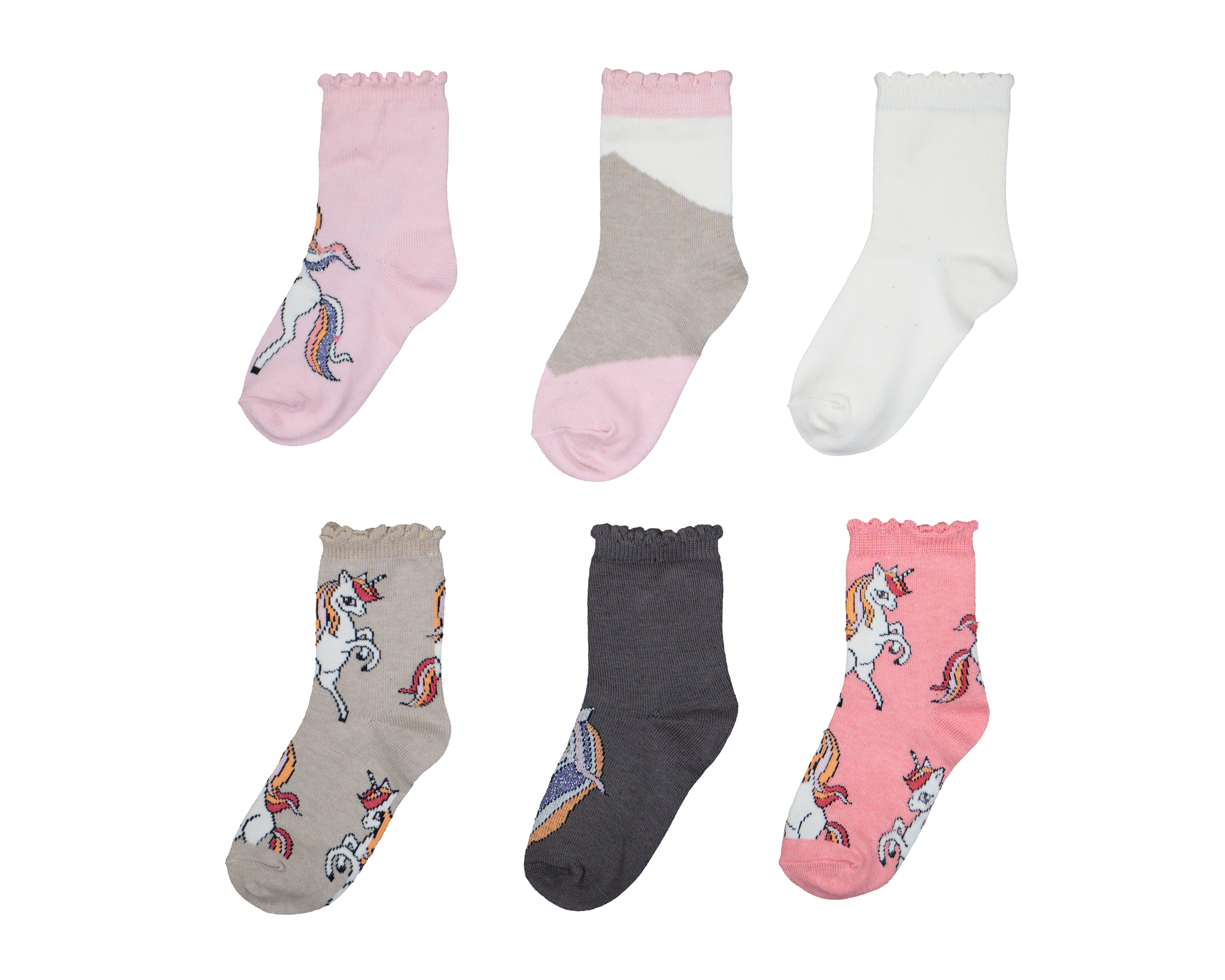 Foto 2 pulgar | Foto 1 | Calcetas de Moda Tobilleras Girls Attitude para Niña 6 Pares