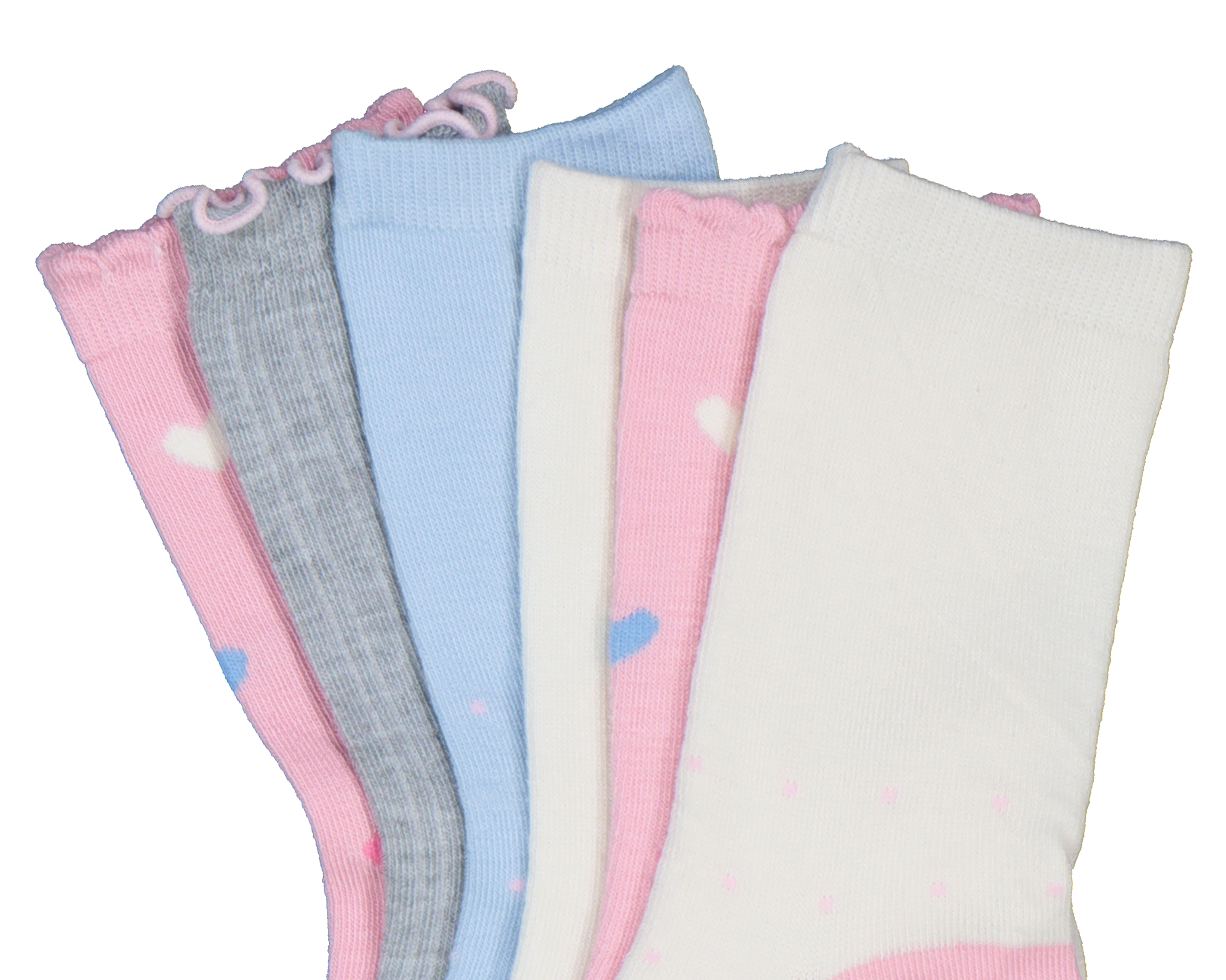 Foto 3 pulgar | Foto 2 | Calcetas Largas Girls Attitude para Niña 6 Pares