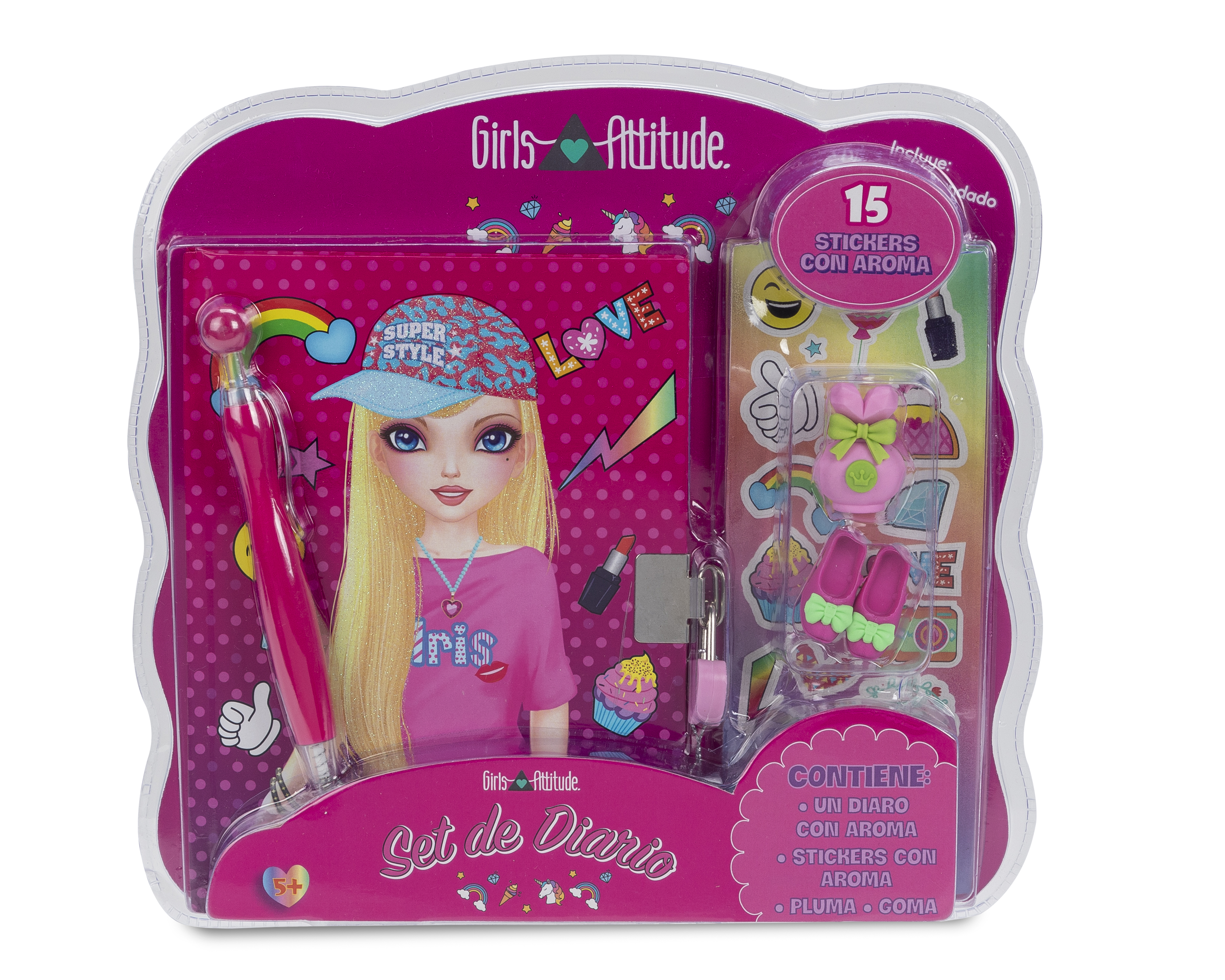 Foto 1 | Foto 1 | Diario con Accesorios Girls Attitude