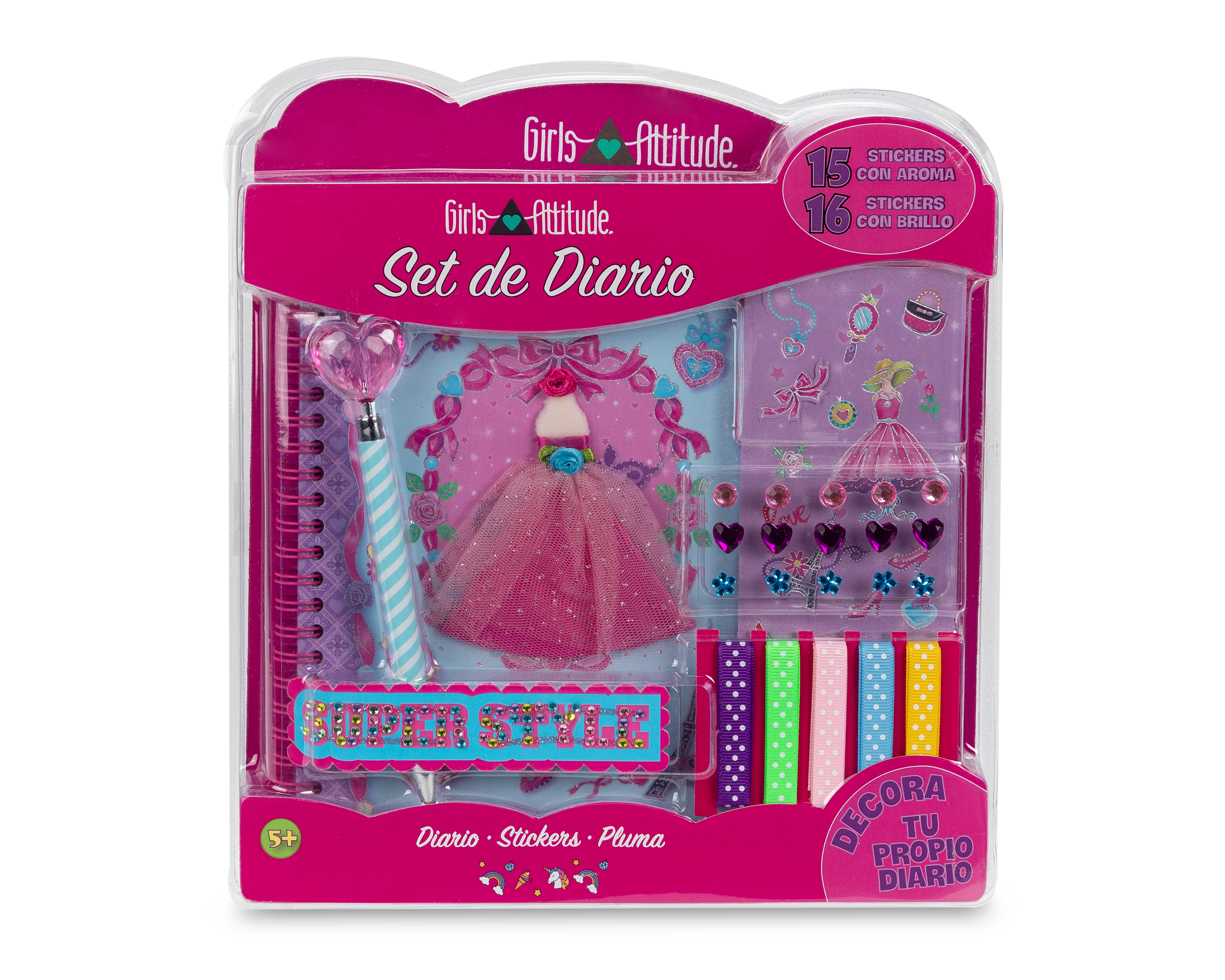 Foto 2 pulgar | Foto 1 | Diario con Accesorios Girls Attitude