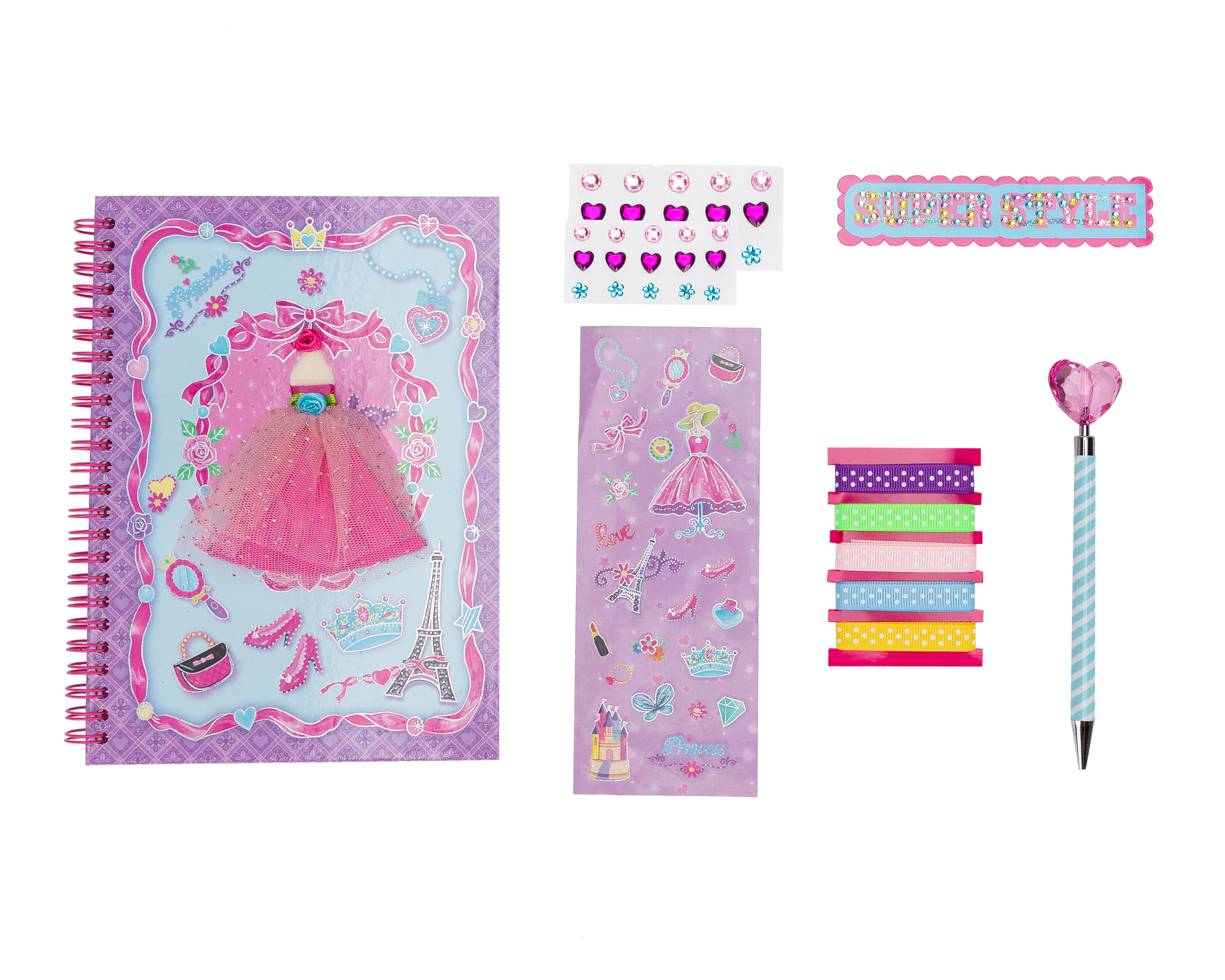 Foto 3 pulgar | Foto 2 | Diario con Accesorios Girls Attitude