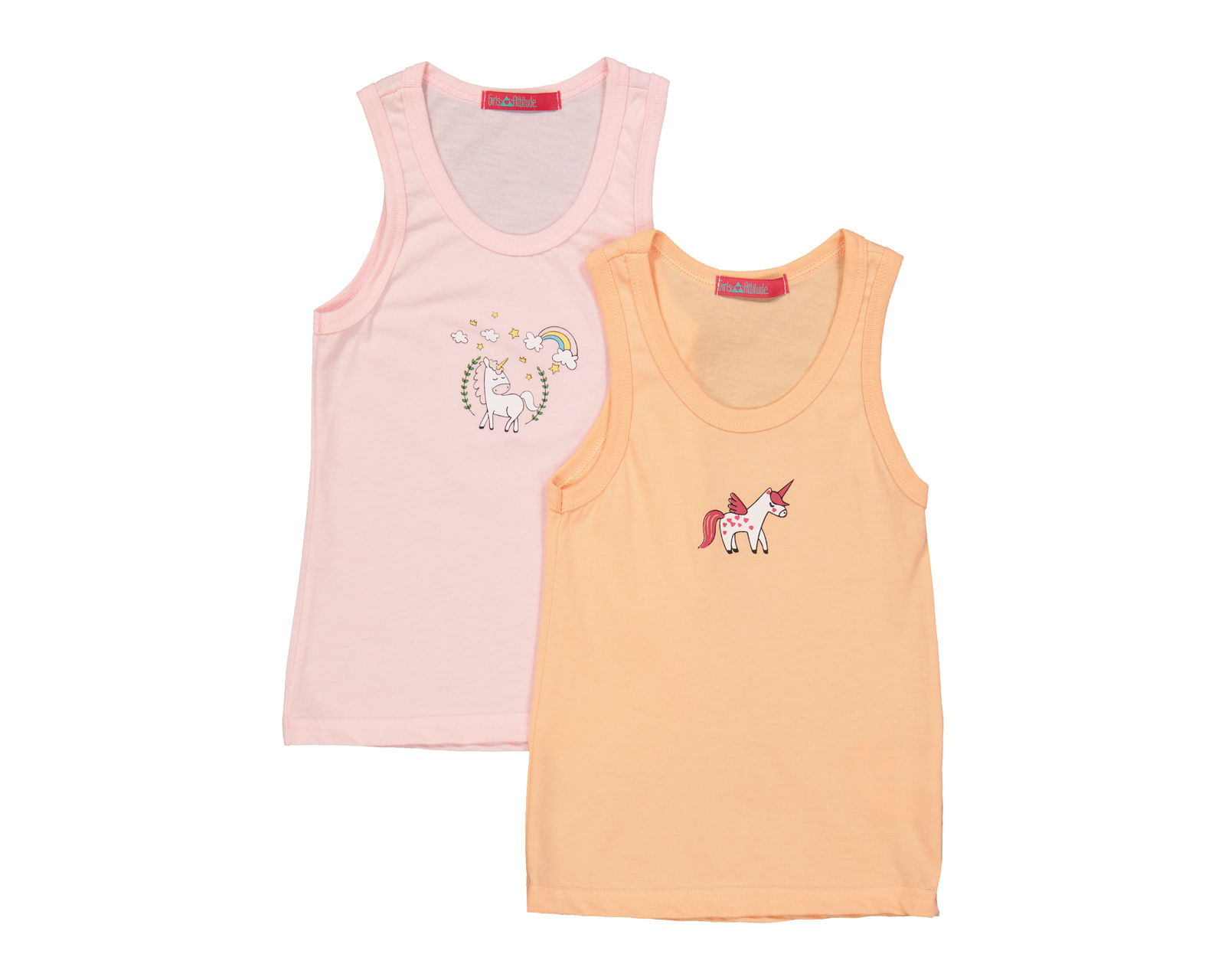 Foto 2 pulgar | Foto 1 | Camiseta Interior Girls Attitude para Niña 2 Piezas