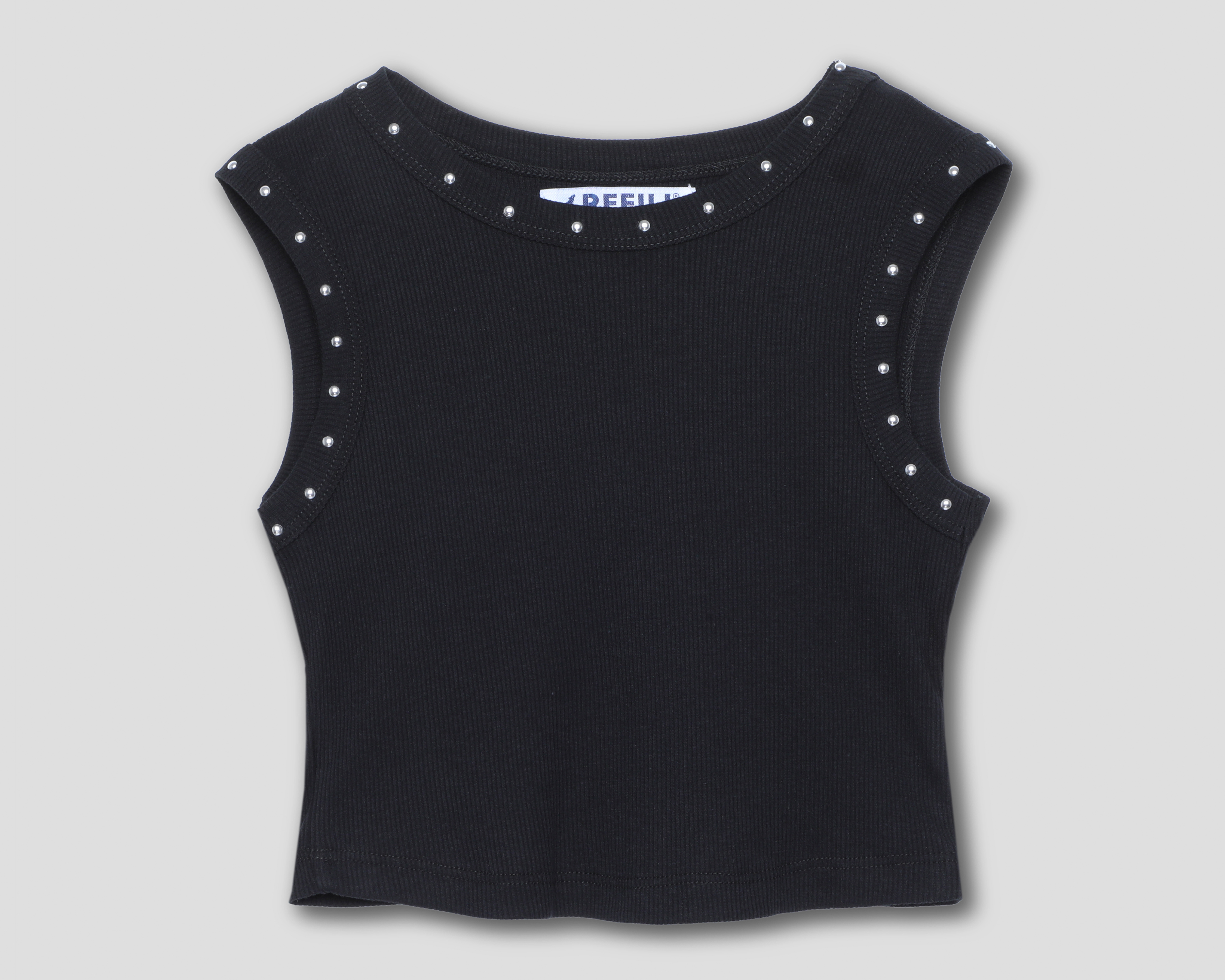 Foto 2 pulgar | Foto 1 | Playera Cuello Redondo Negra Refill para Niña