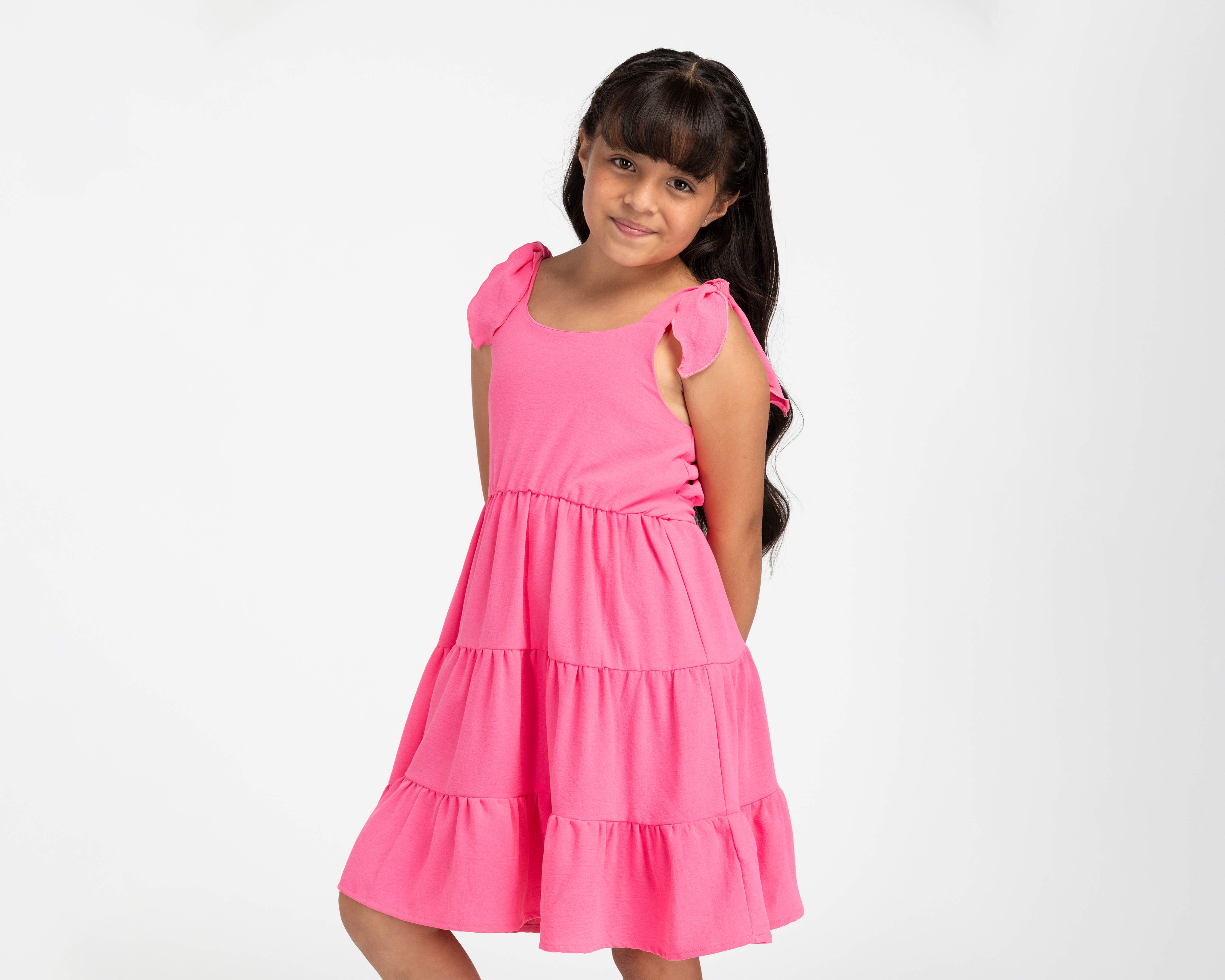 Foto 5 pulgar | Foto 4 | Vestido Rosa Girls Attitude para Niña