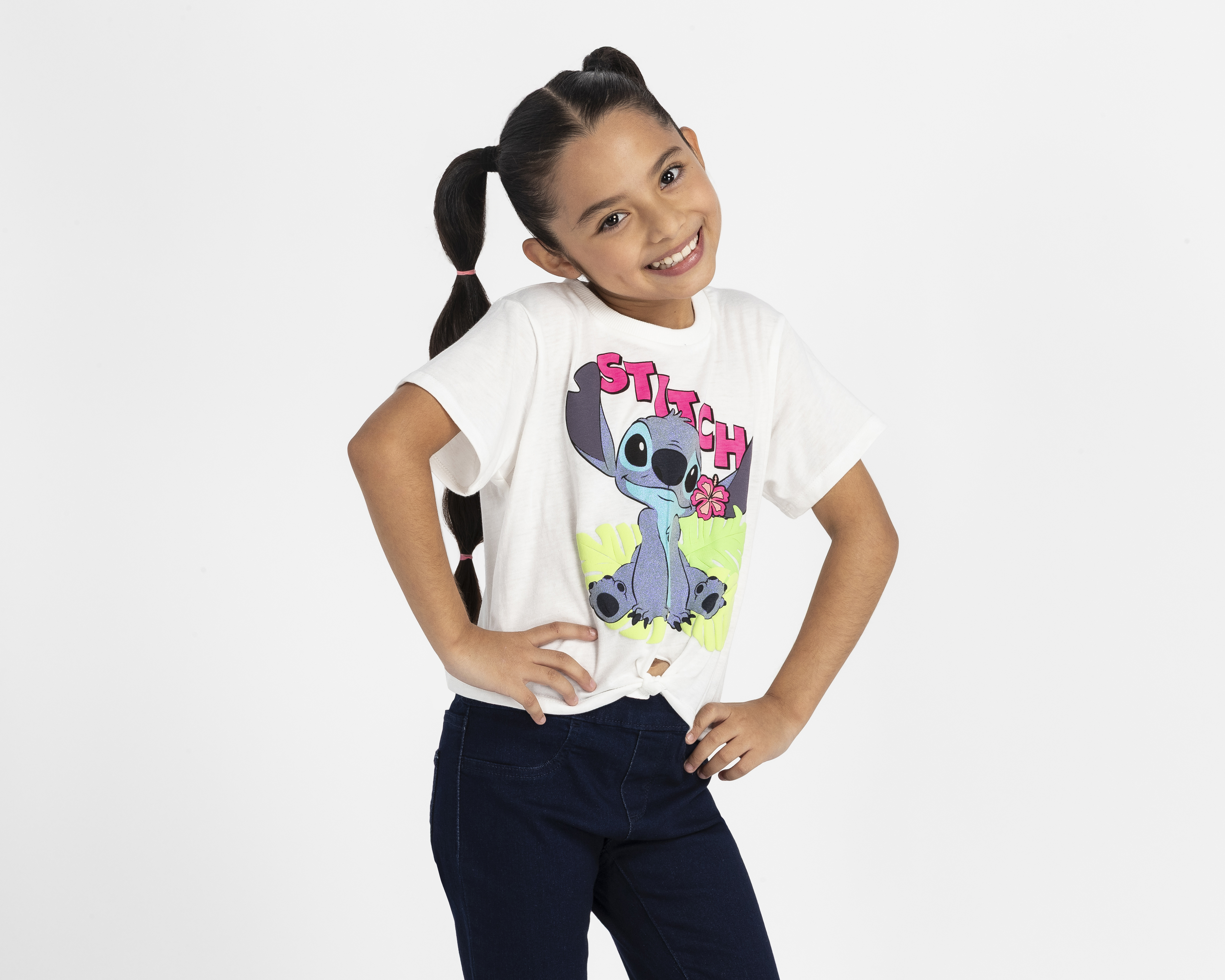 Playera Disney Manga Corta Estampada para Niña