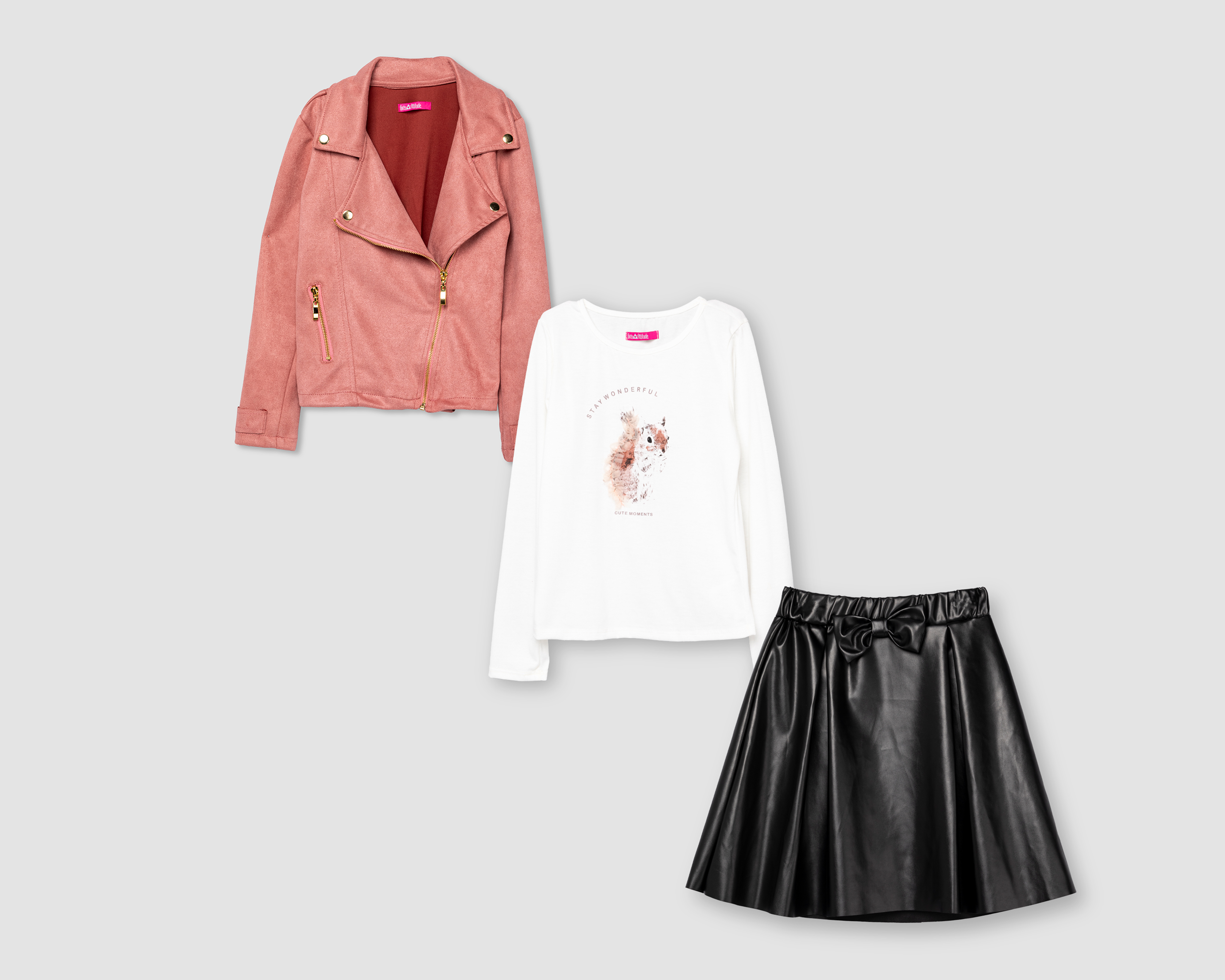 Foto 2 pulgar | Foto 1 | Conjunto con Falda Girls Attitude para Niña 3 Piezas