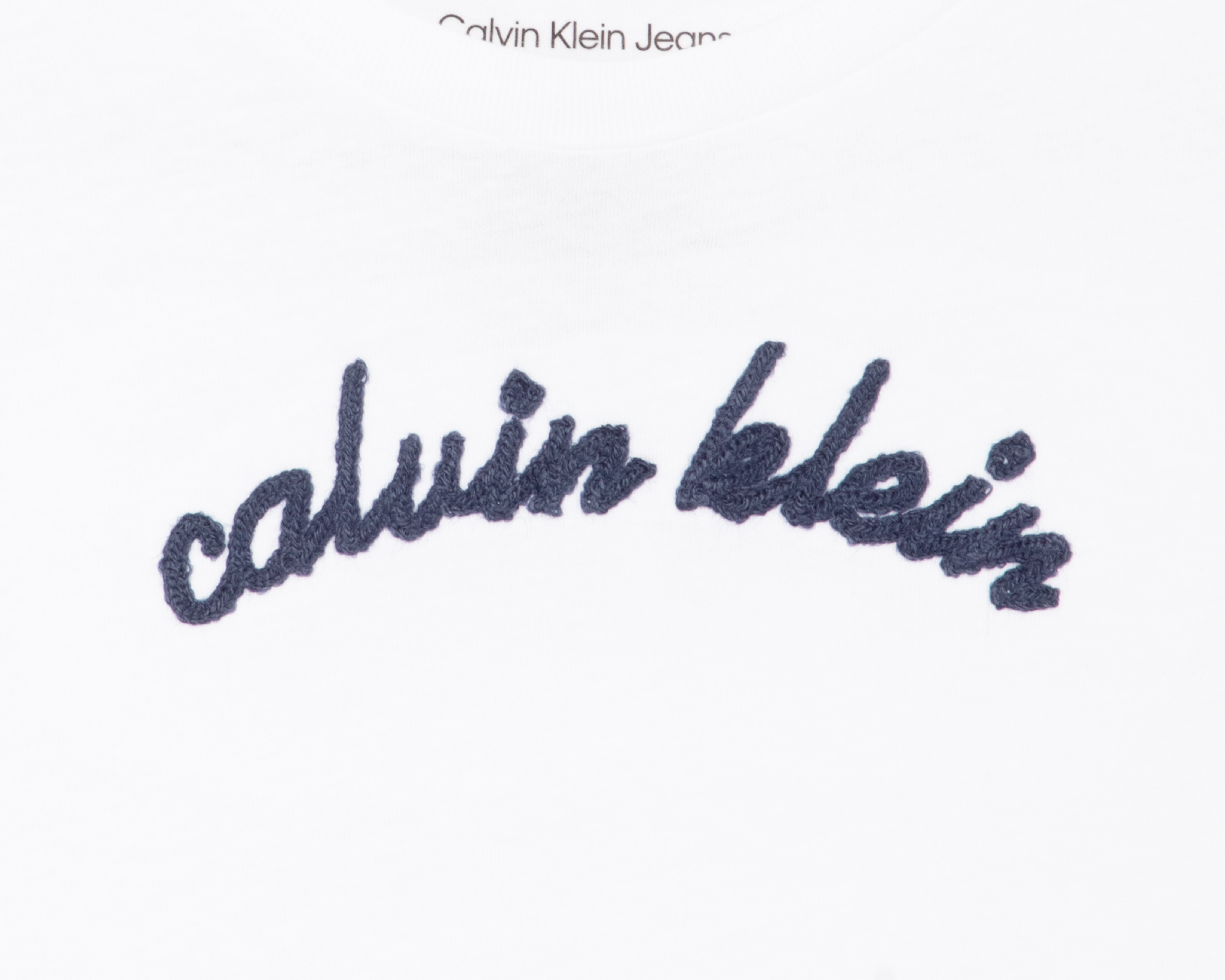 Foto 3 | Foto 3 | Playera de Cuello Redondo Blanca Calvin Klein para Niña