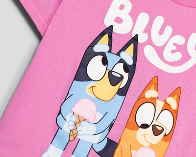 Foto 3 | Foto 3 | Playera de Cuello Redondo Rosa Bluey para Niña