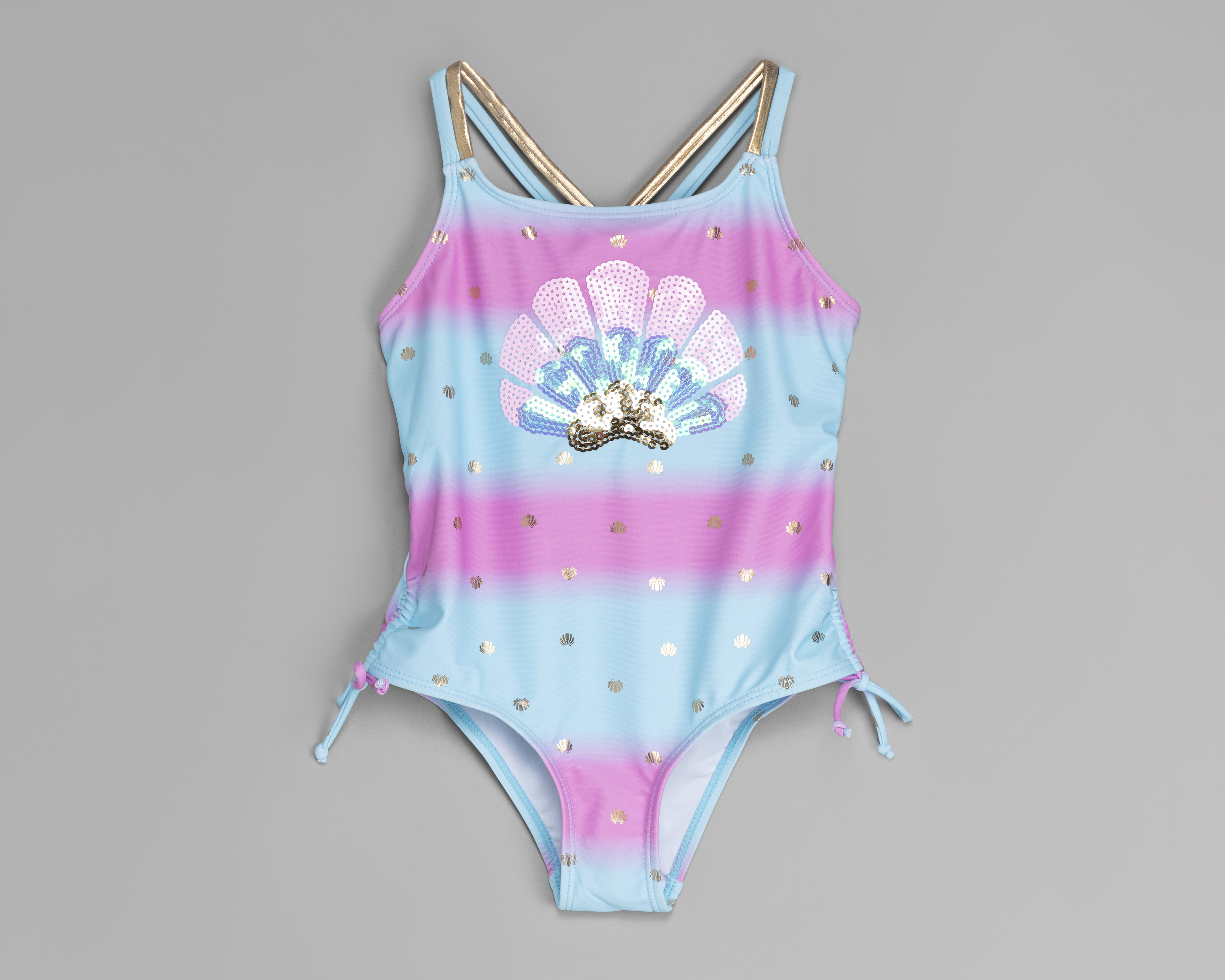 Foto 3 pulgar | Foto 2 | Traje de Baño y Lentes Rio Beach Estampado para Niña 2 Piezas