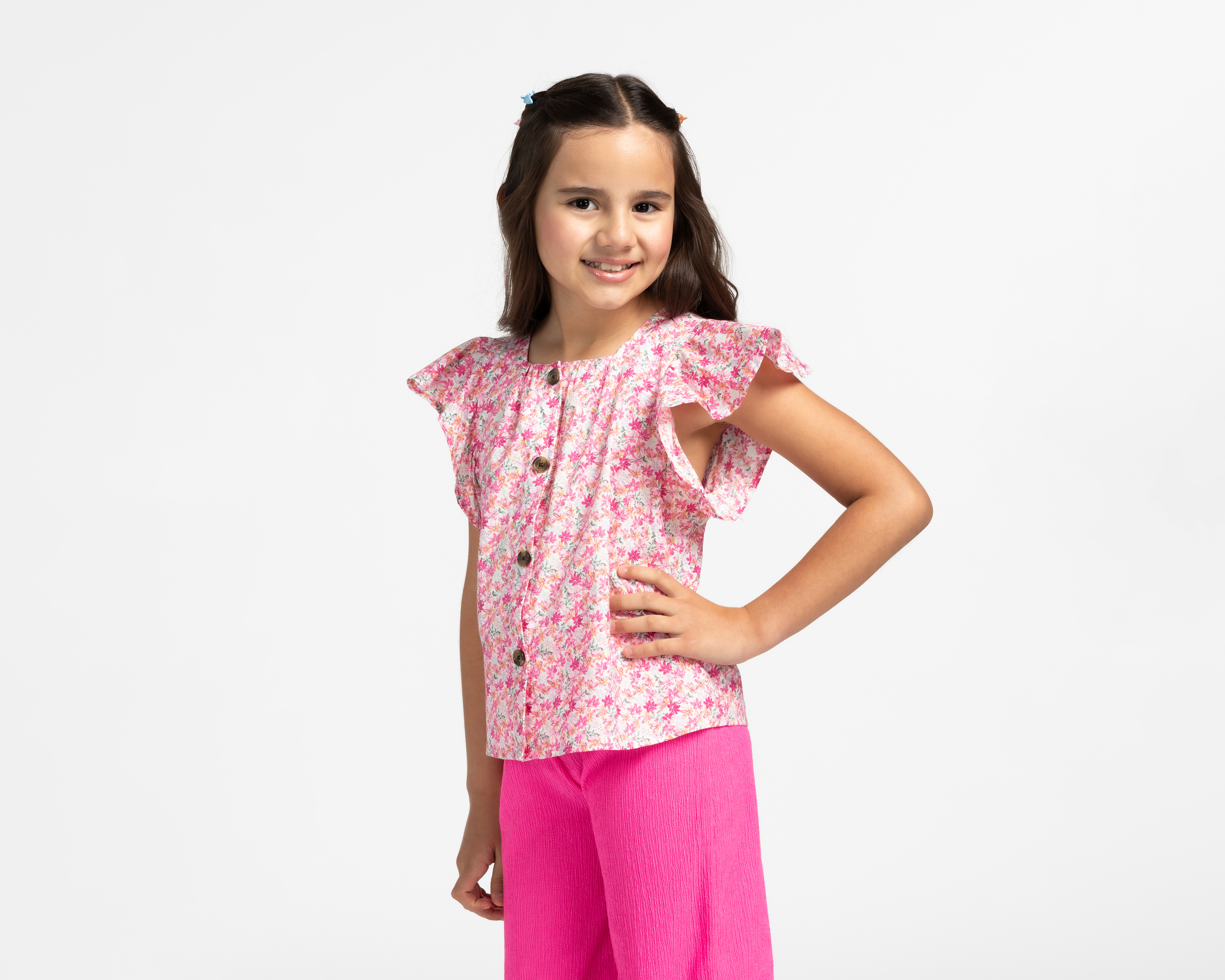 Blusa Refill sin Manga Floreada para Niña