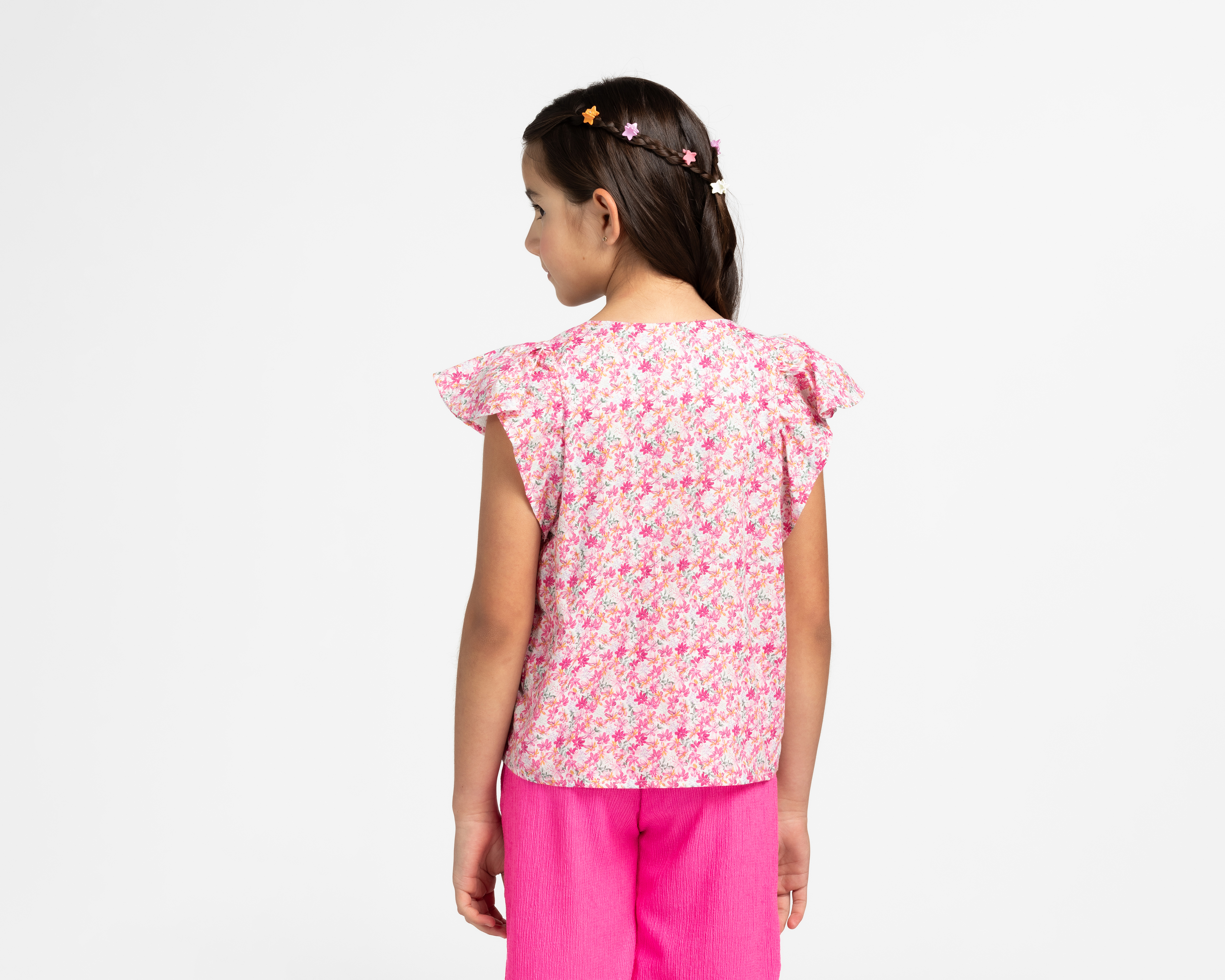 Foto 3 pulgar | Foto 2 | Blusa Refill sin Manga Floreada para Niña