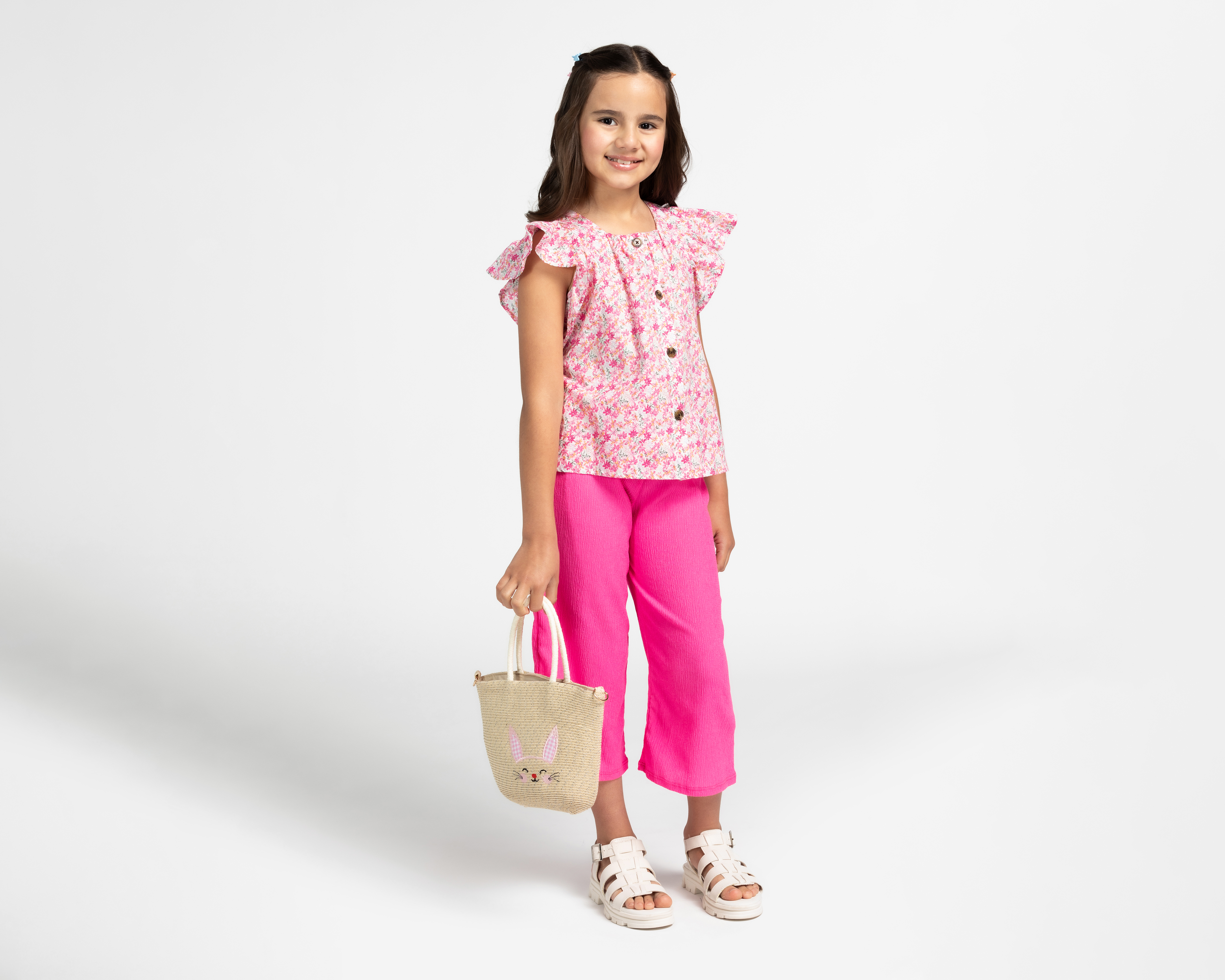 Foto 4 pulgar | Foto 3 | Blusa Refill sin Manga Floreada para Niña