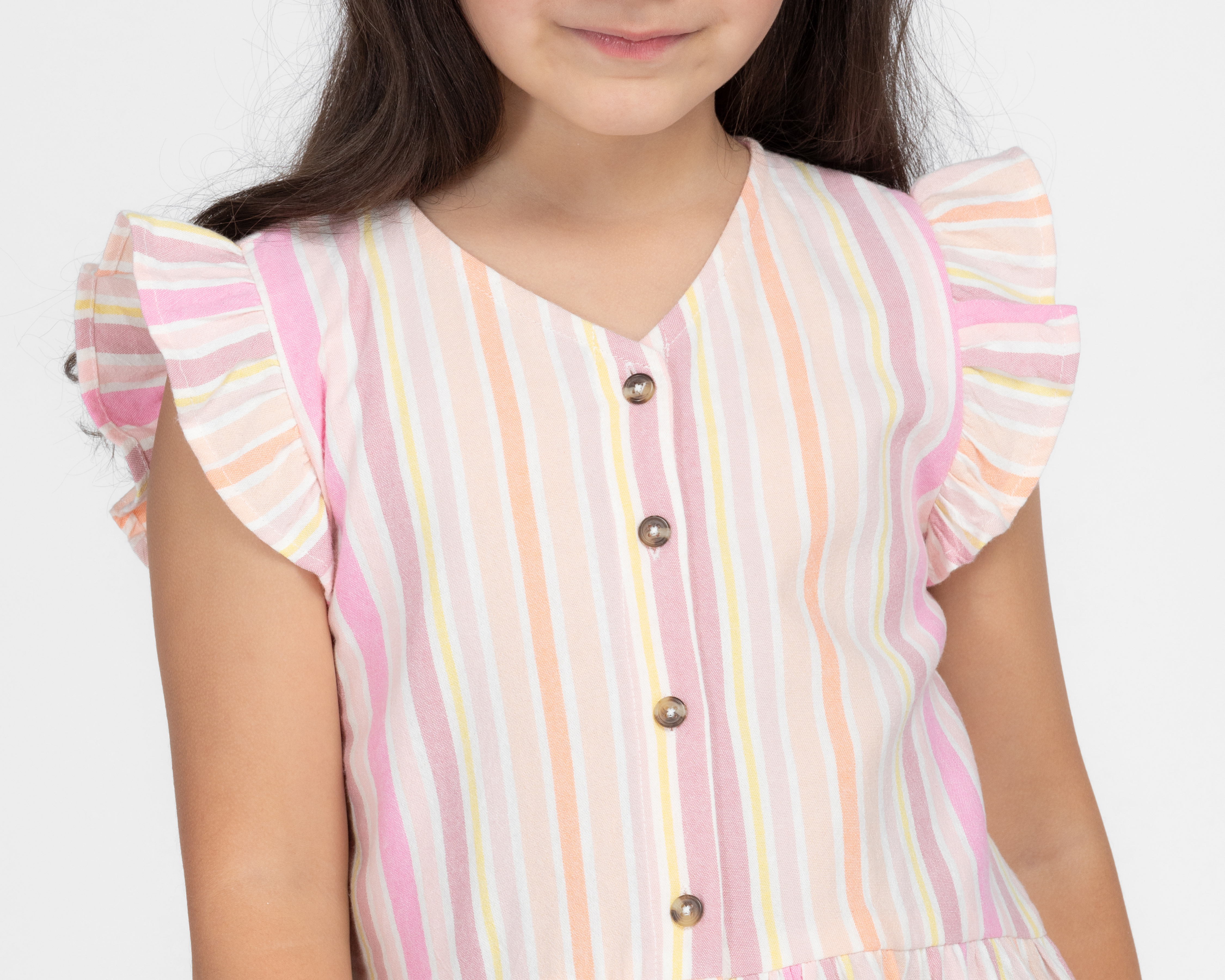 Foto 4 | Foto 4 | Blusa Refill sin Mangas a Rayas para Niña