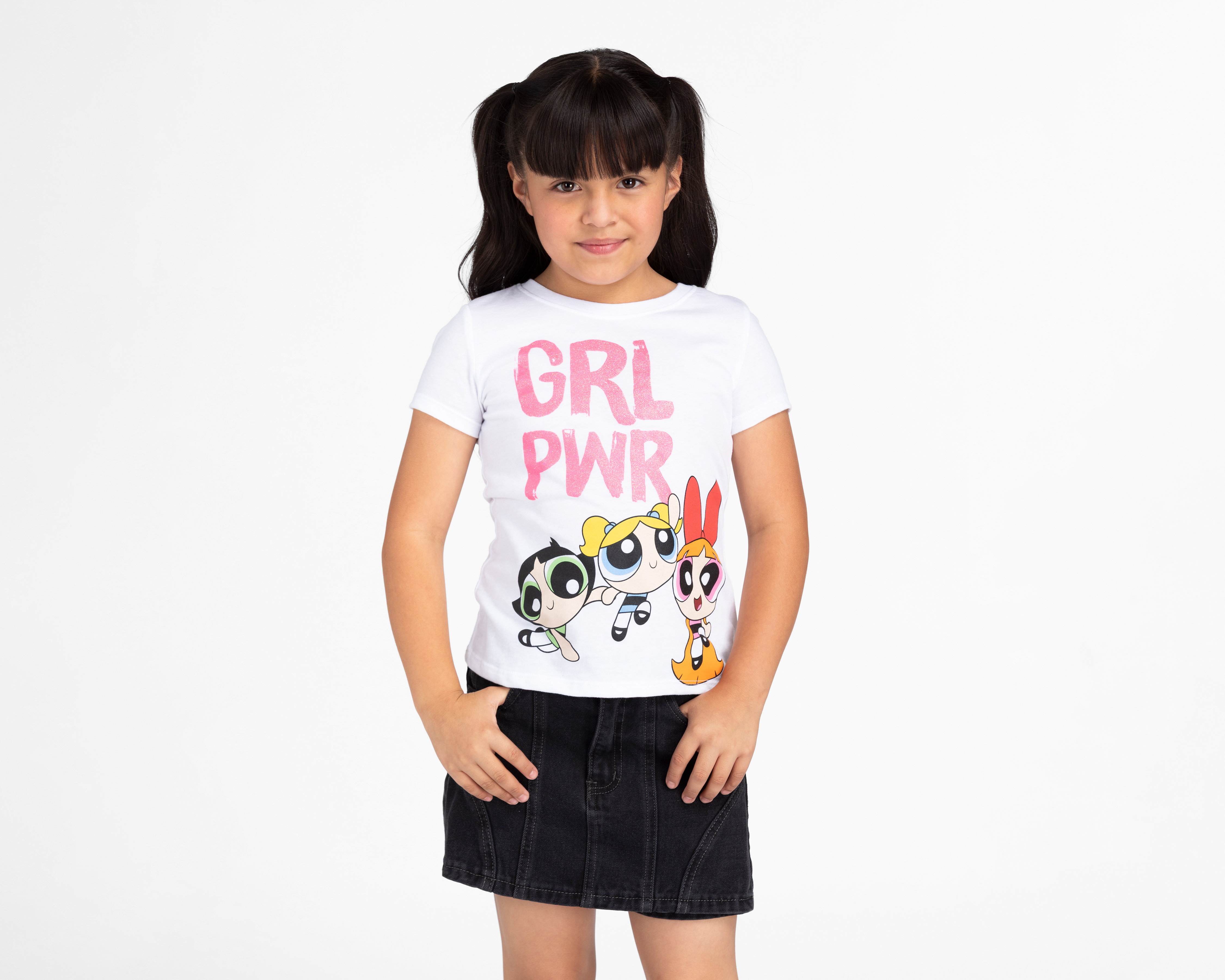 Playera Las Chicas Superpoderosas Manga Corta Estampada para Niña
