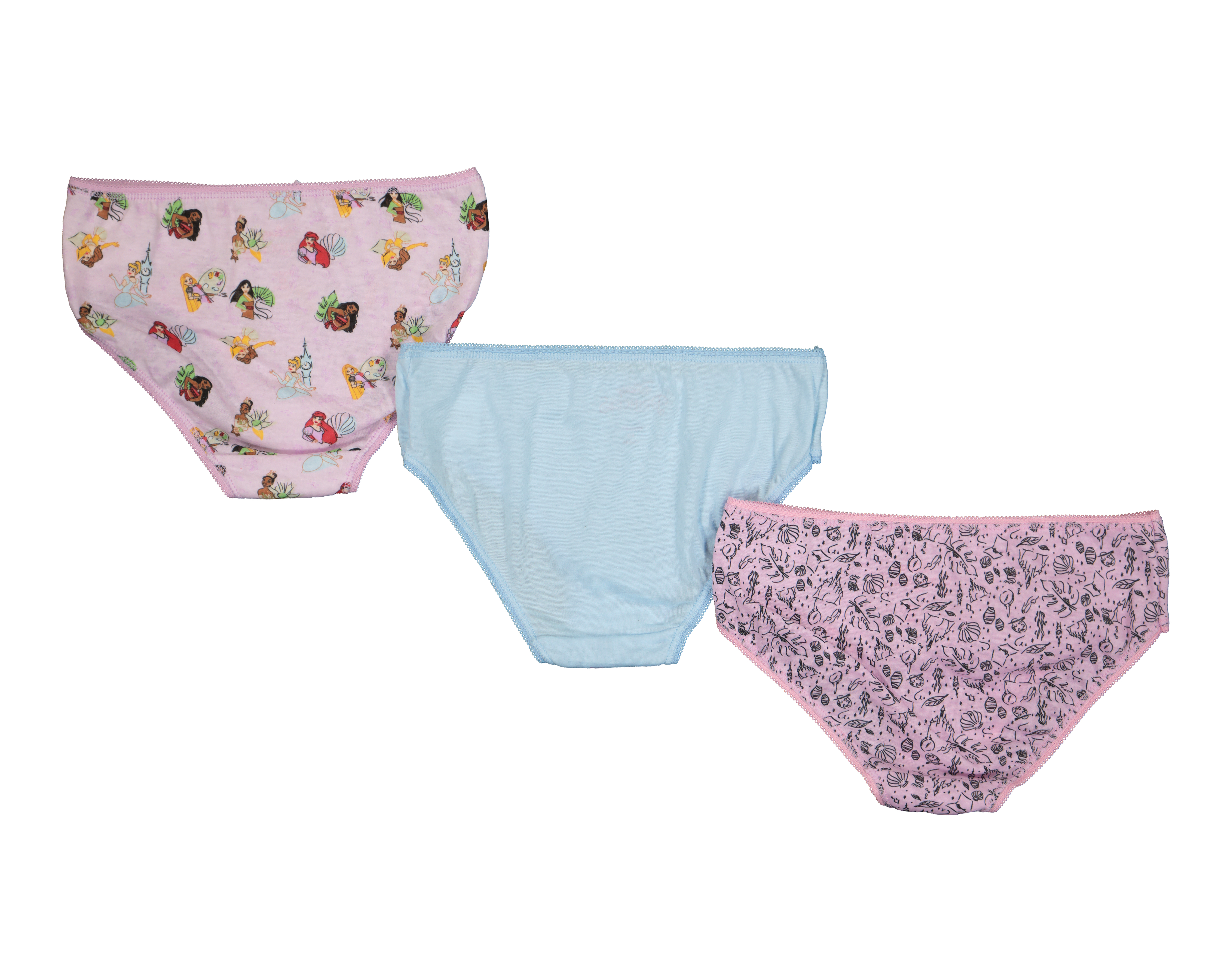 Foto 2 | Foto 2 | Pantaleta Disney Princesas para Niña 3 Piezas