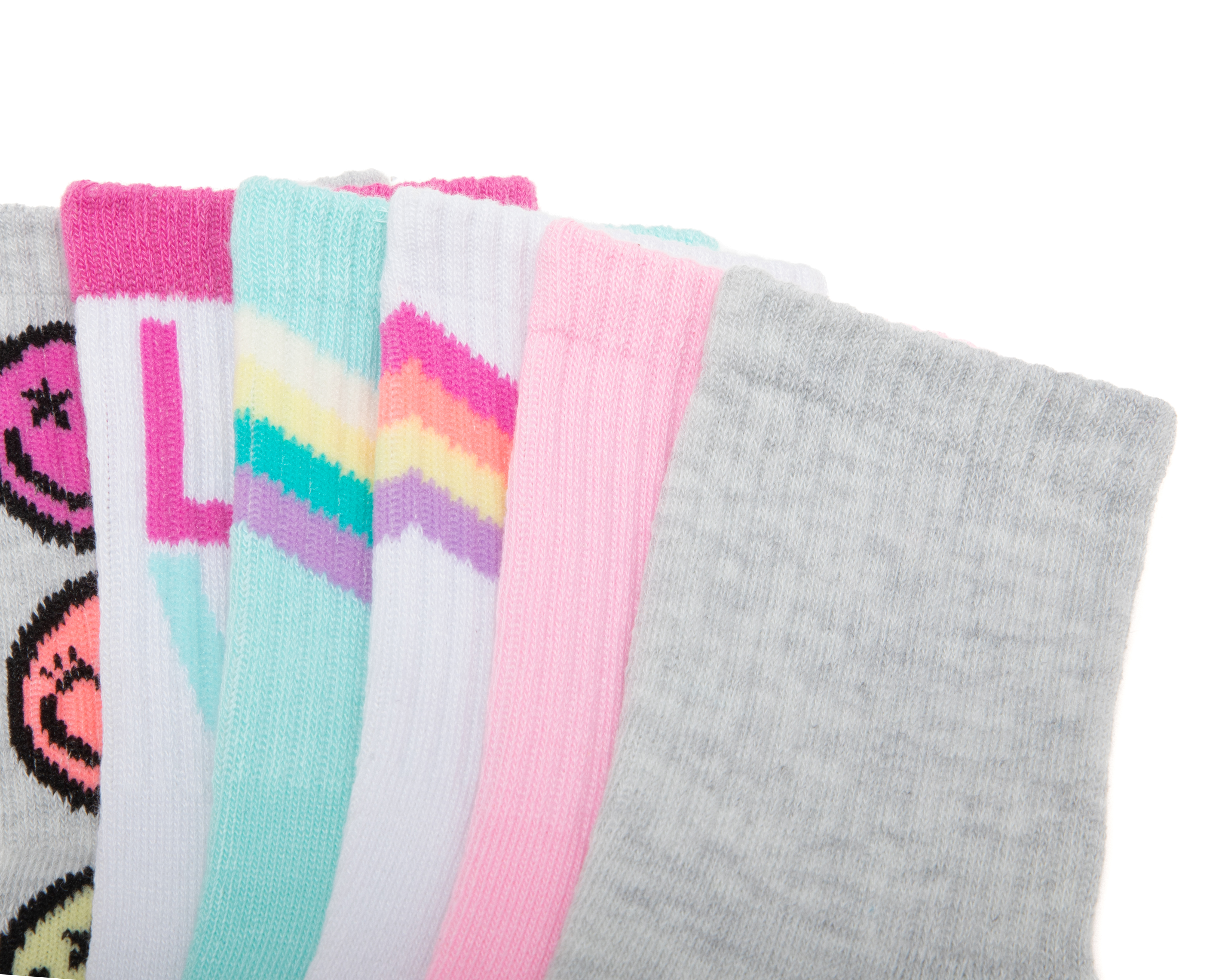 Foto 3 pulgar | Foto 2 | Calcetas Tobilleras Girls Attitude para Niña 6 Pares