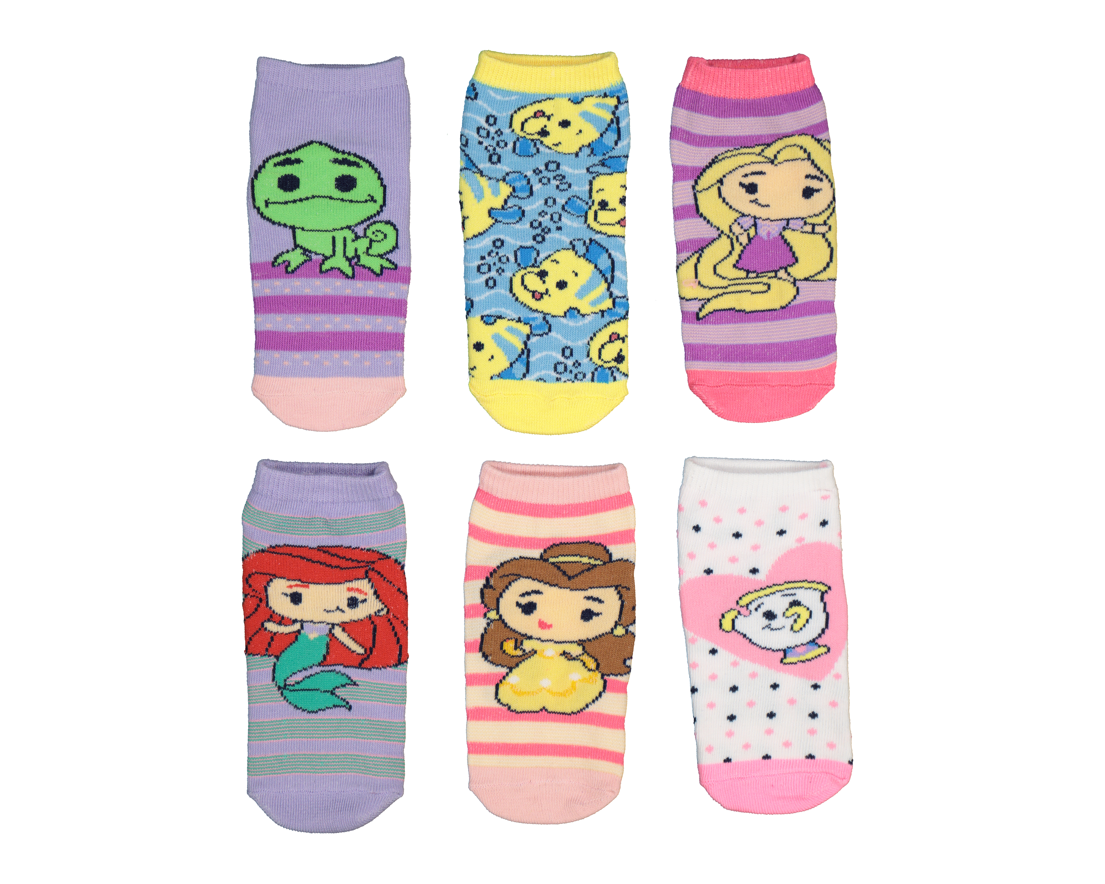 Calcetas Disney Princesas para Niña 6 Piezas