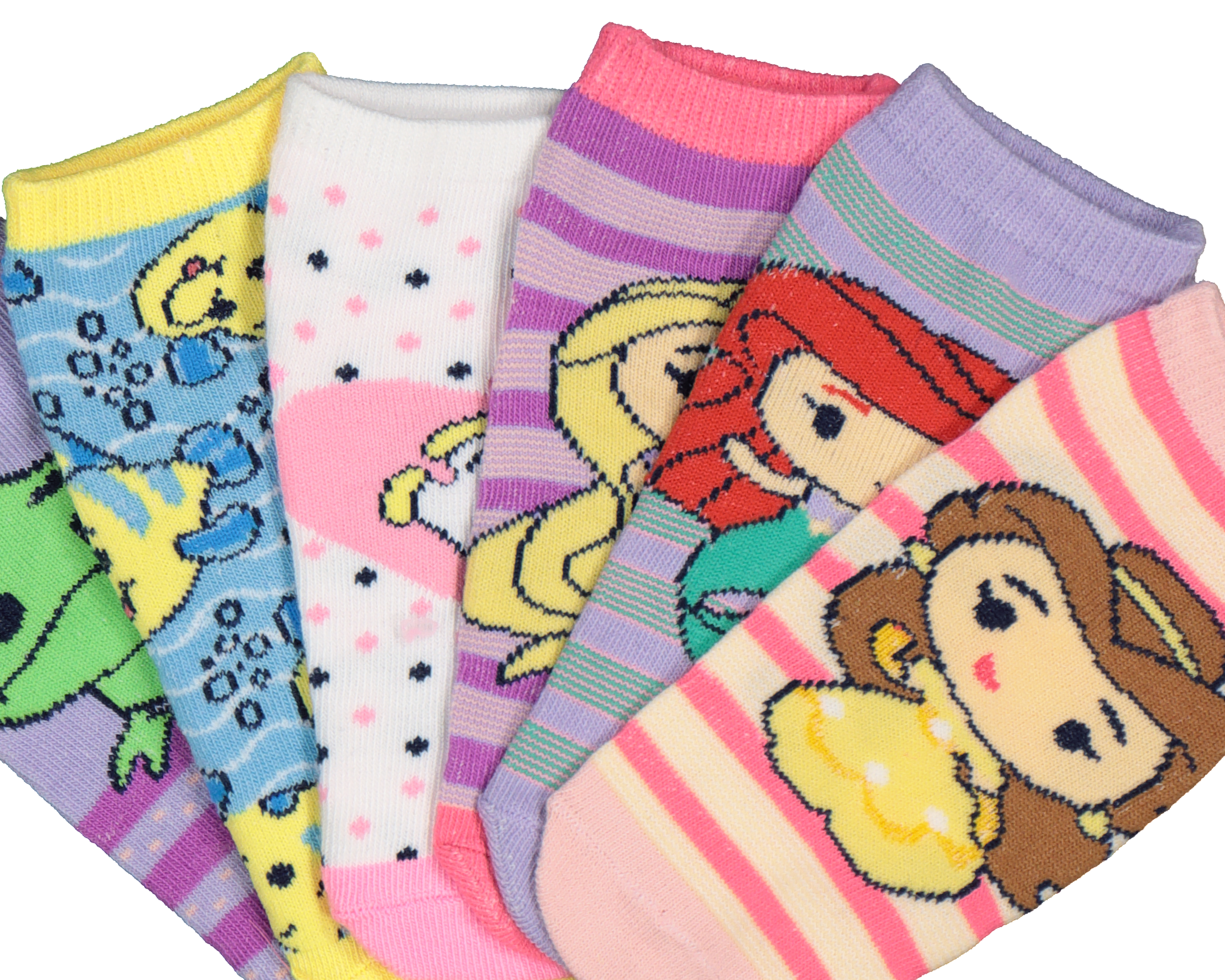 Foto 3 pulgar | Foto 2 | Calcetas Disney Princesas para Niña 6 Piezas